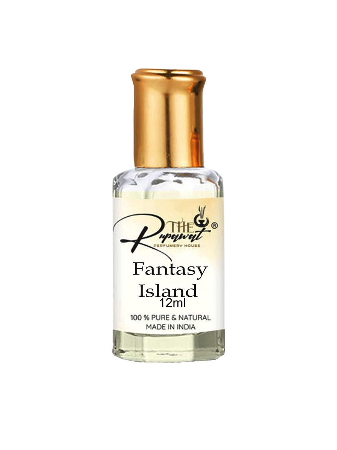 

THE RUPAWAT Perfumery House Fantasy Island 100% Natural & Pure Alcohol Free Attar - 12 ml, Transparent