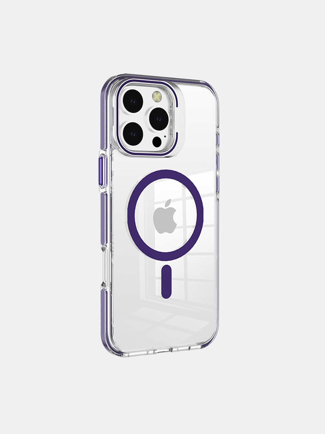 

macmerise Solid Printed iPhone 16 Pro Bumper Case Mobile Accessories, Purple