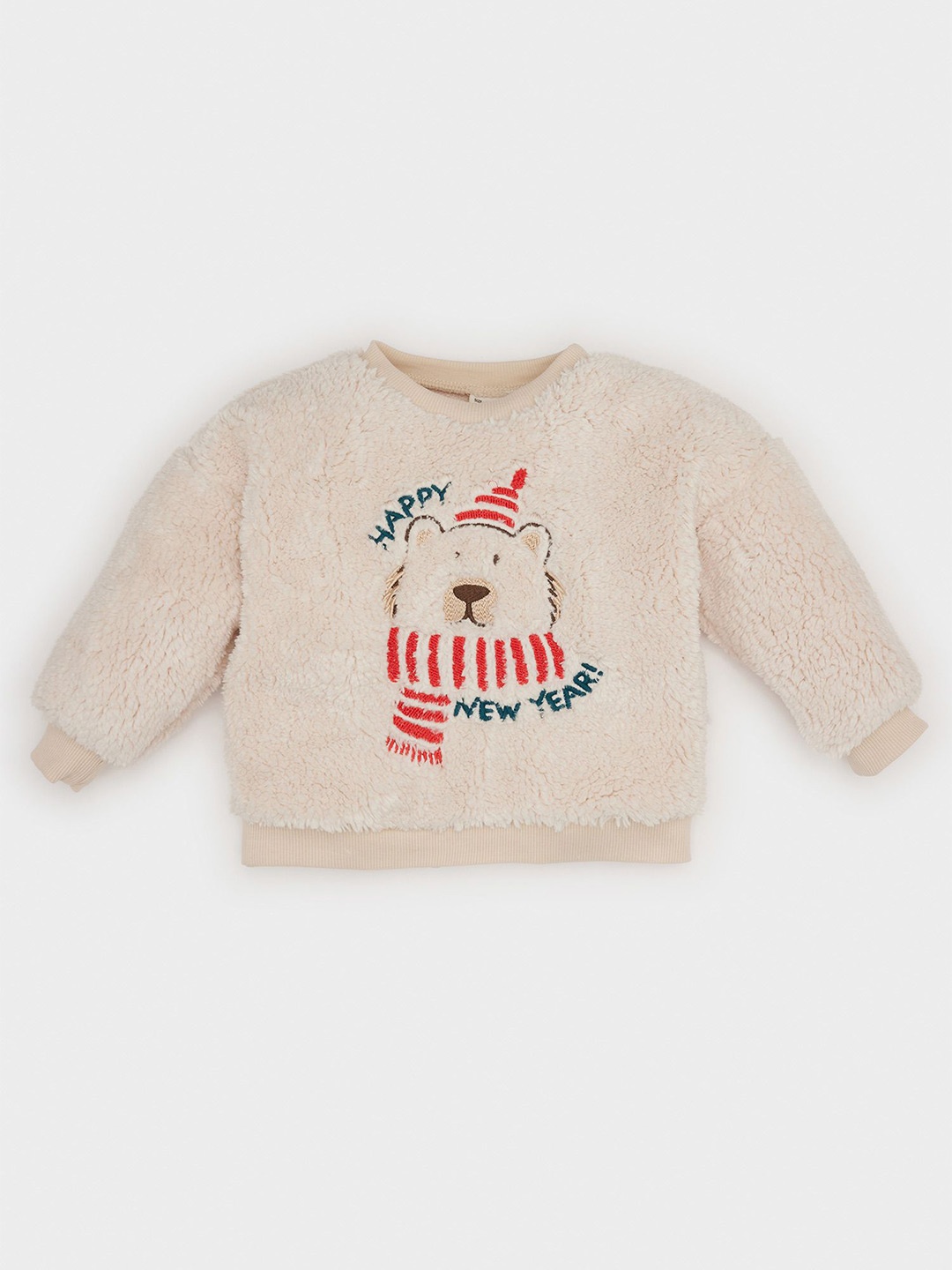 

DeFacto Boys Printed Pullover, Beige