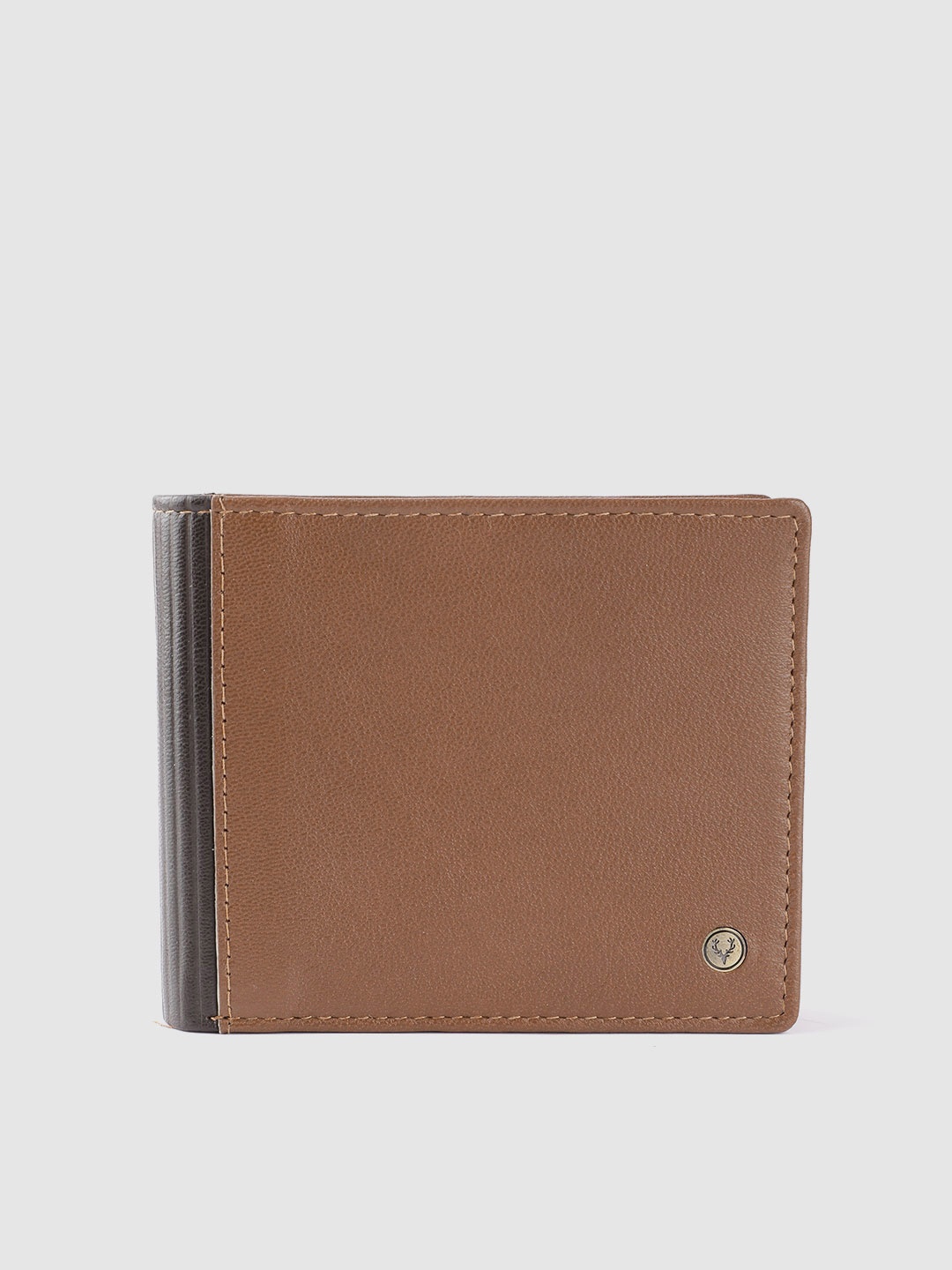 

Allen Solly Men Leather Two Fold Wallet, Tan