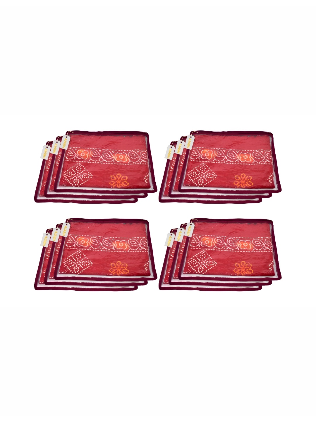 

Ajabh Maroon & Transparent 12 Pieces Multi-Utility Organisers