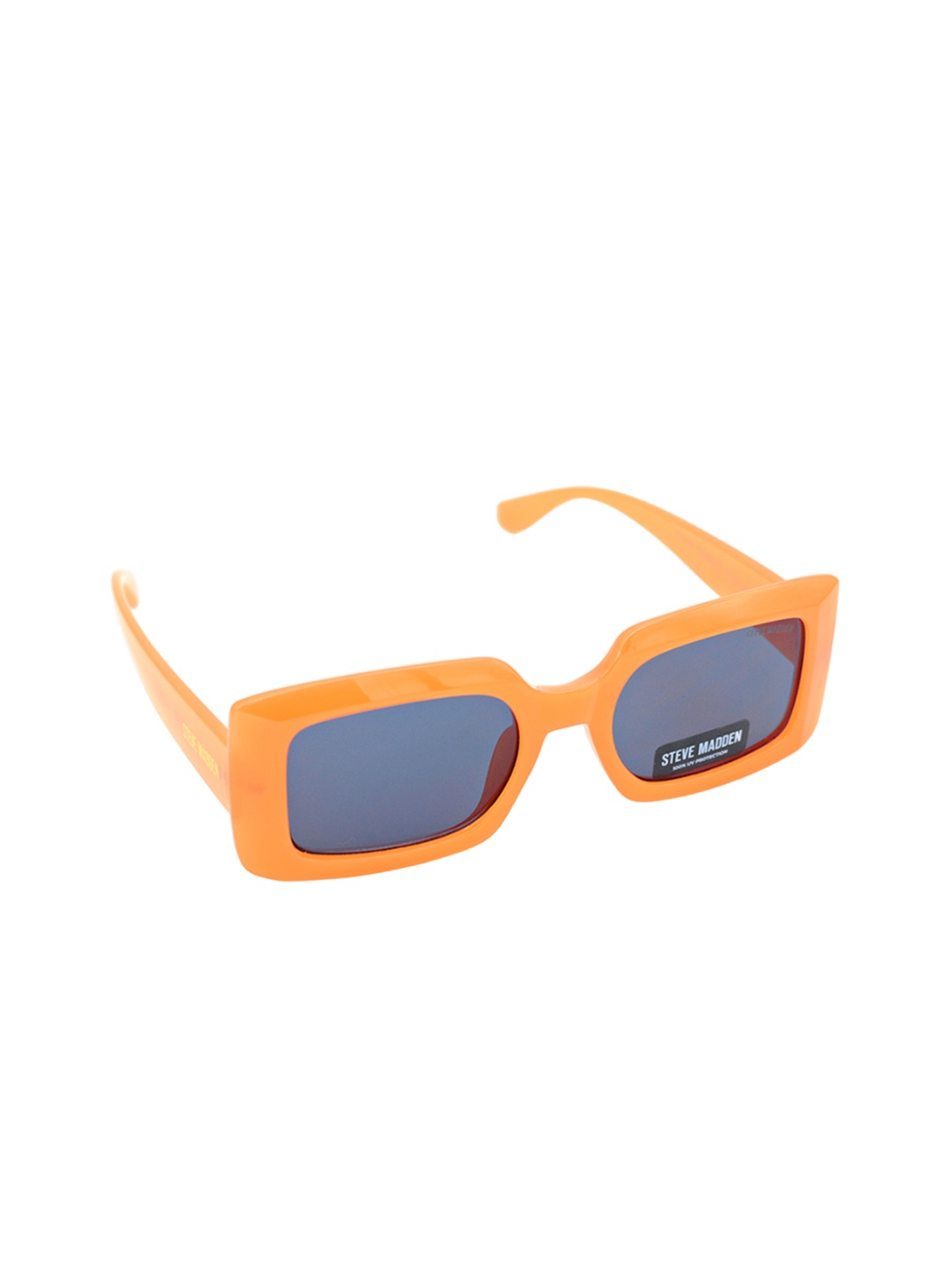 

Steve Madden Women Rectangle Sunglasses with UV Protected Lens X17100, Orange