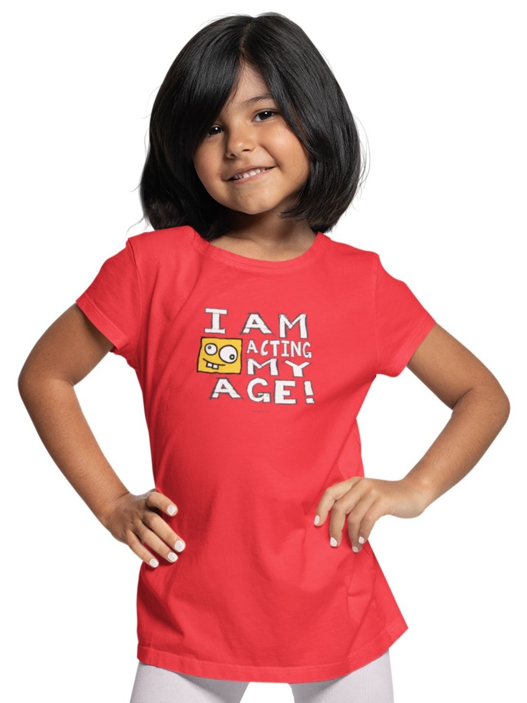 

Tantra Kids Typography Printed Applique T-shirt, Red