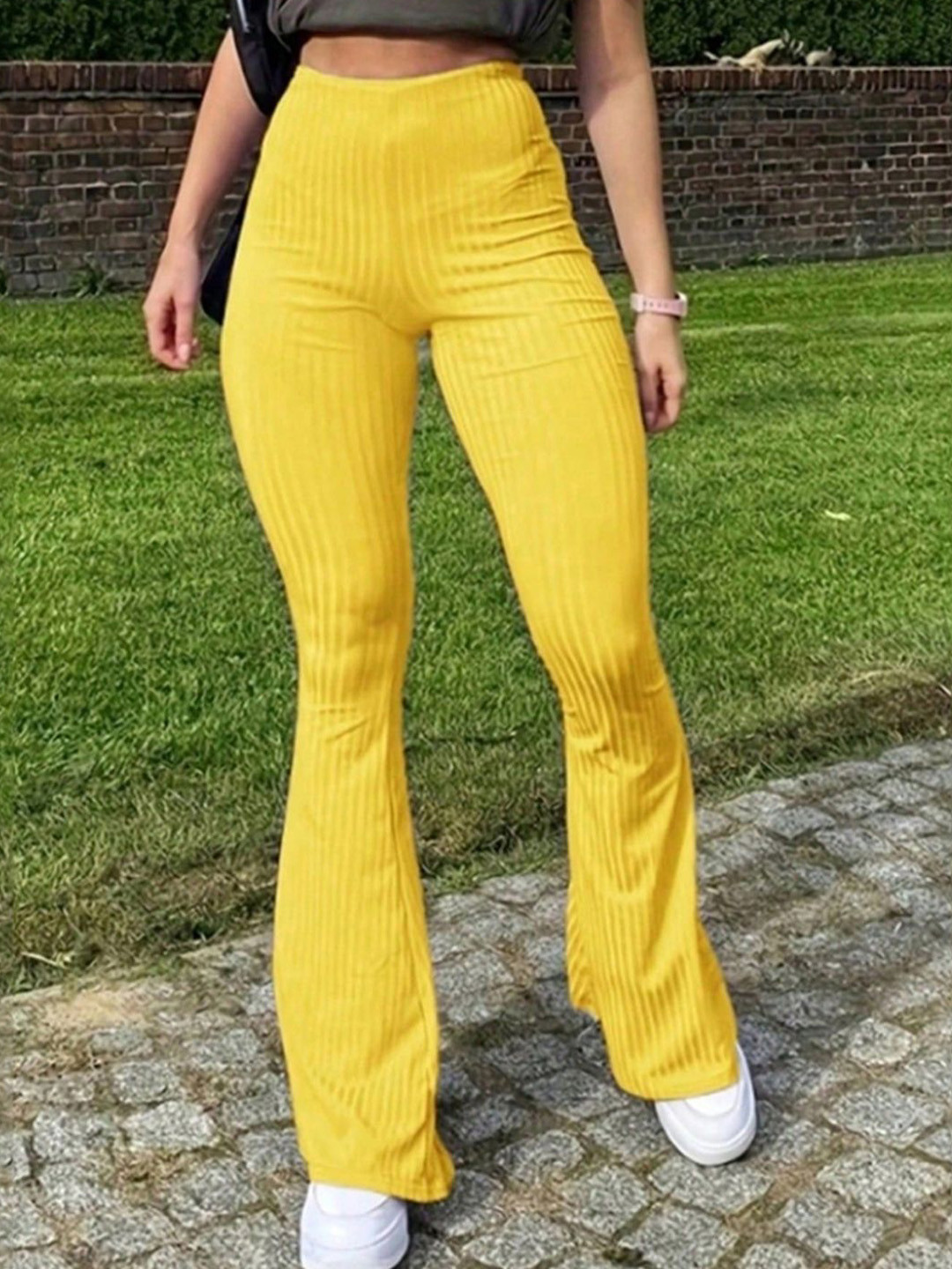 

StyleCast Women Flared Trousers, Yellow