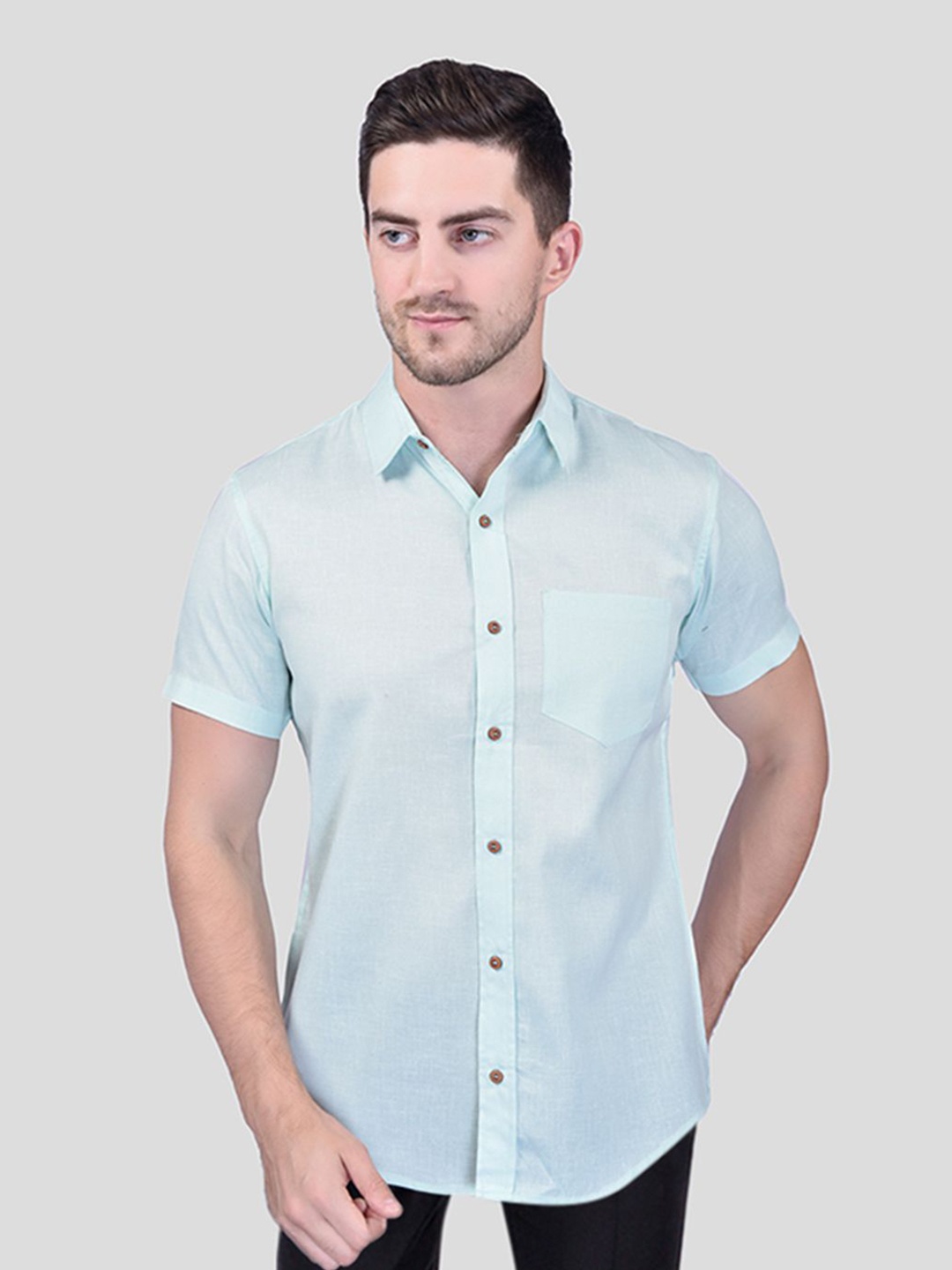 

PRINTINDIA Men Classic Opaque Casual Shirt, Blue