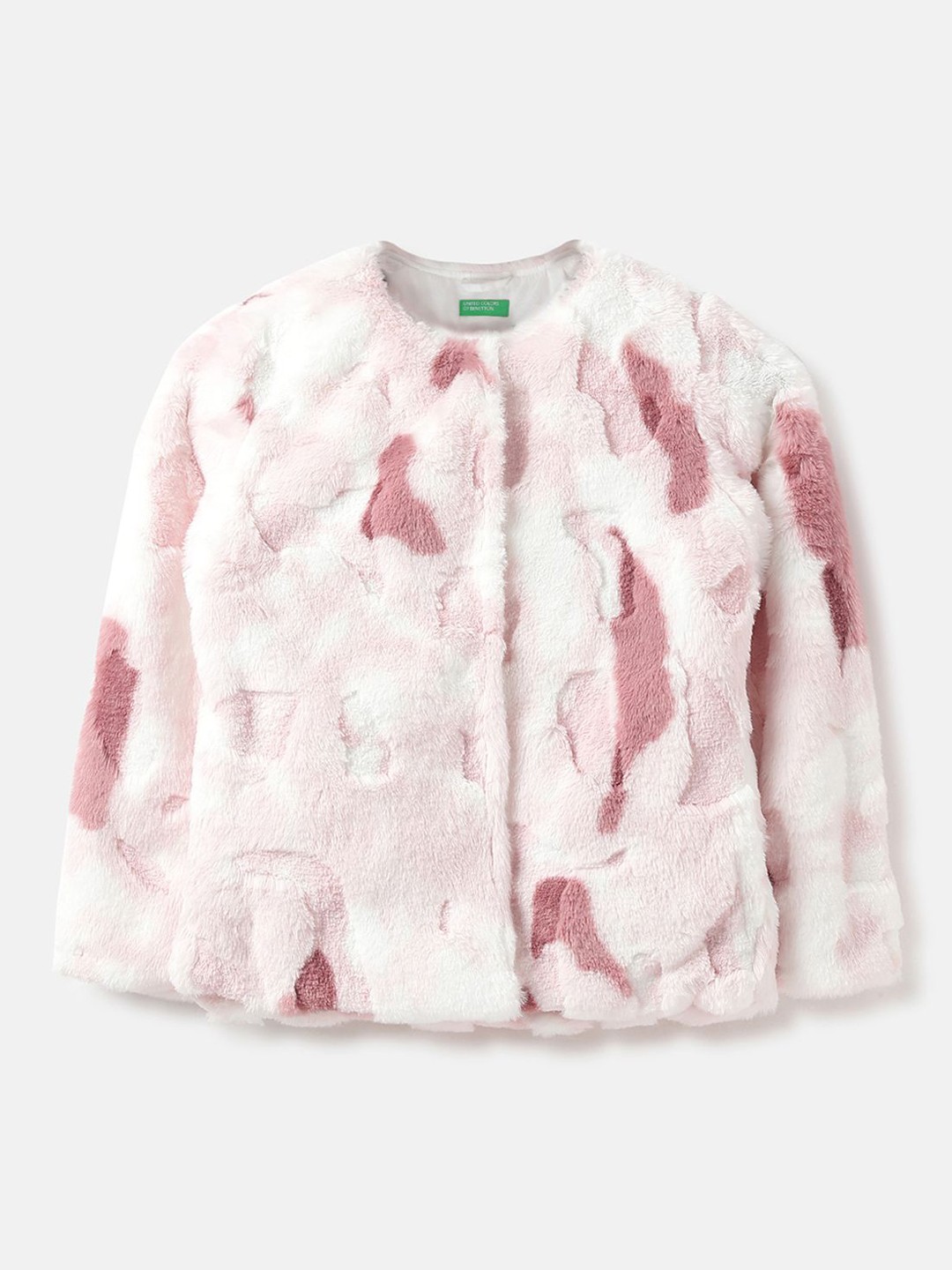 

United Colors of Benetton Girls Floral Tailored Jacket, Pink