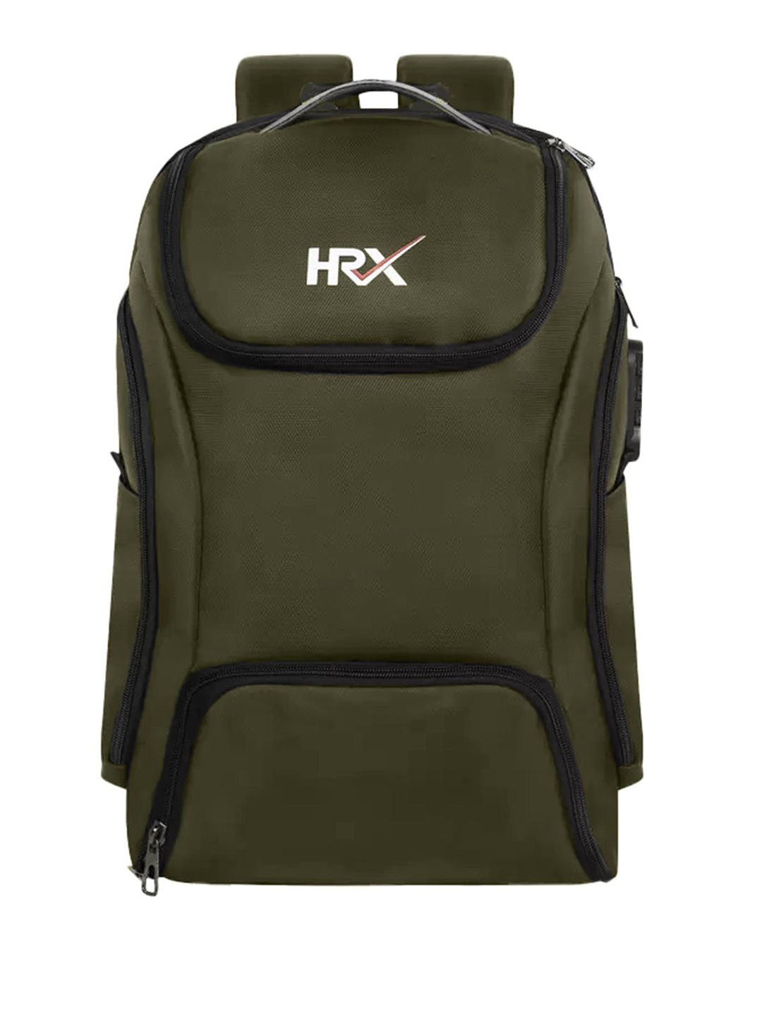 

HRX by Hrithik Roshan Unisex Brand Logo Printed Backpack, Olive