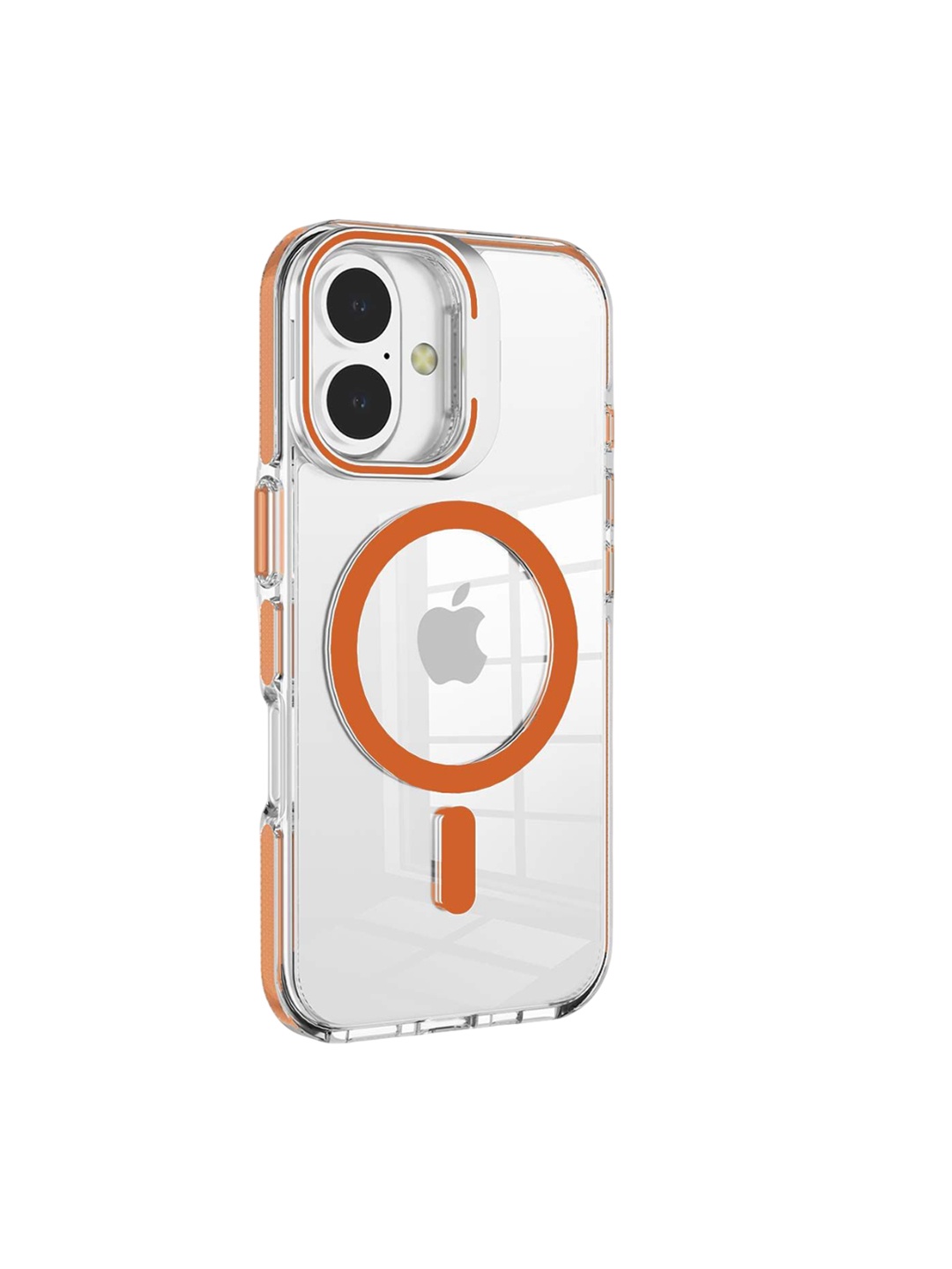 

macmerise Solid Printed iPhone 16 Plus Bumper Case Mobile Accessories, Orange