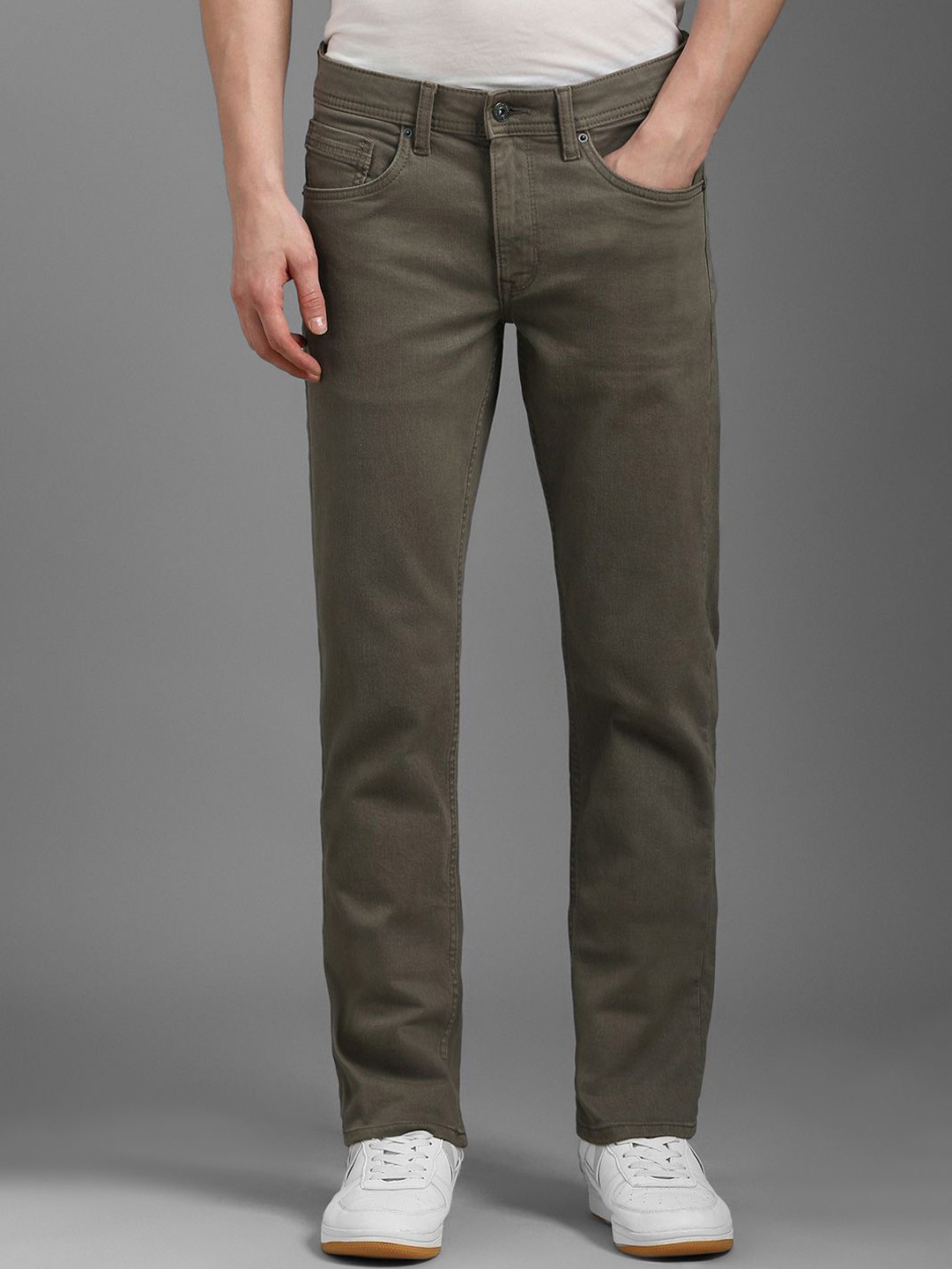 

Louis Philippe Jeans Men Slim Fit Jeans, Brown
