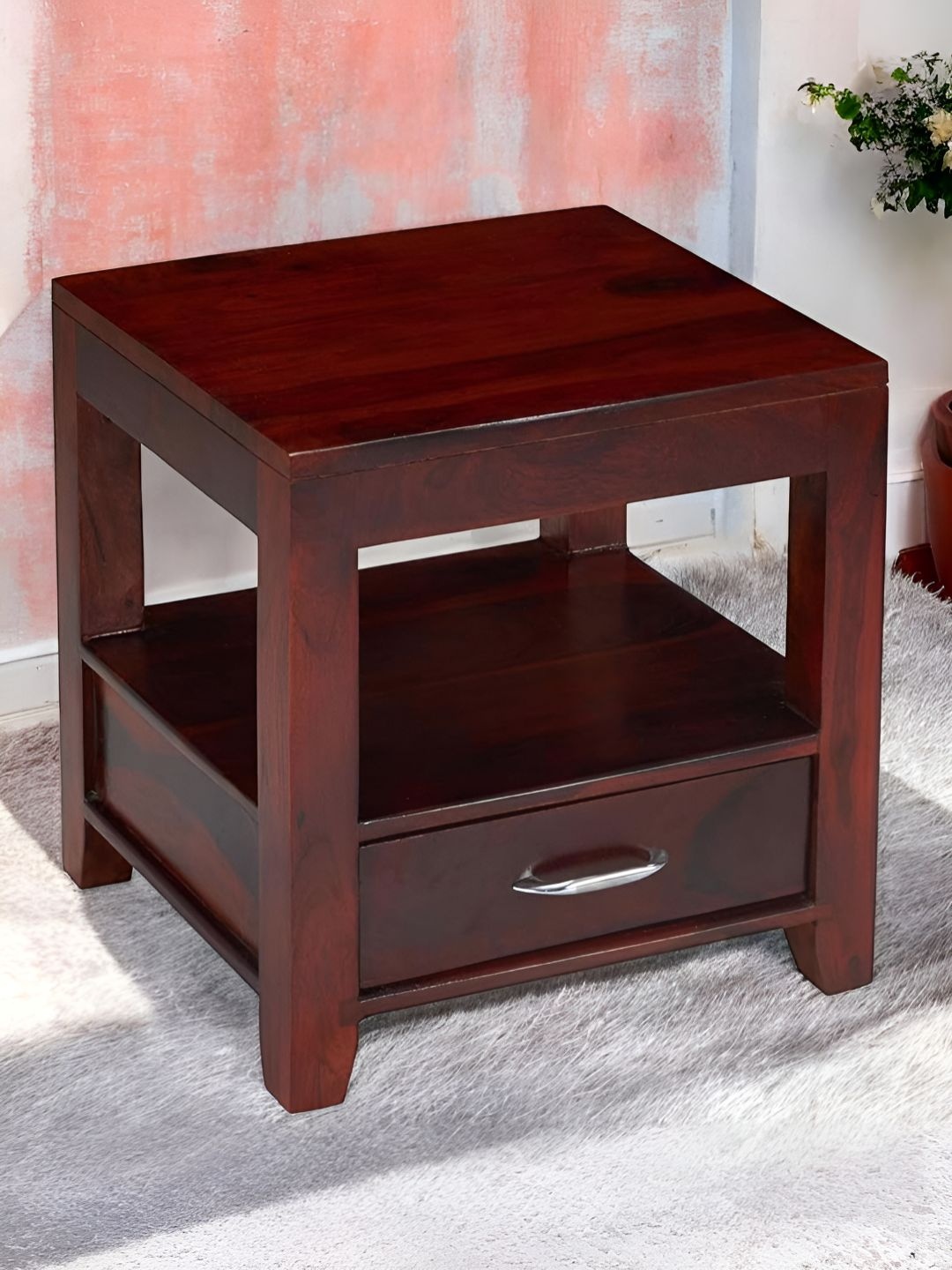 

Ikiriya Red Wood Contemporary Bedside Table