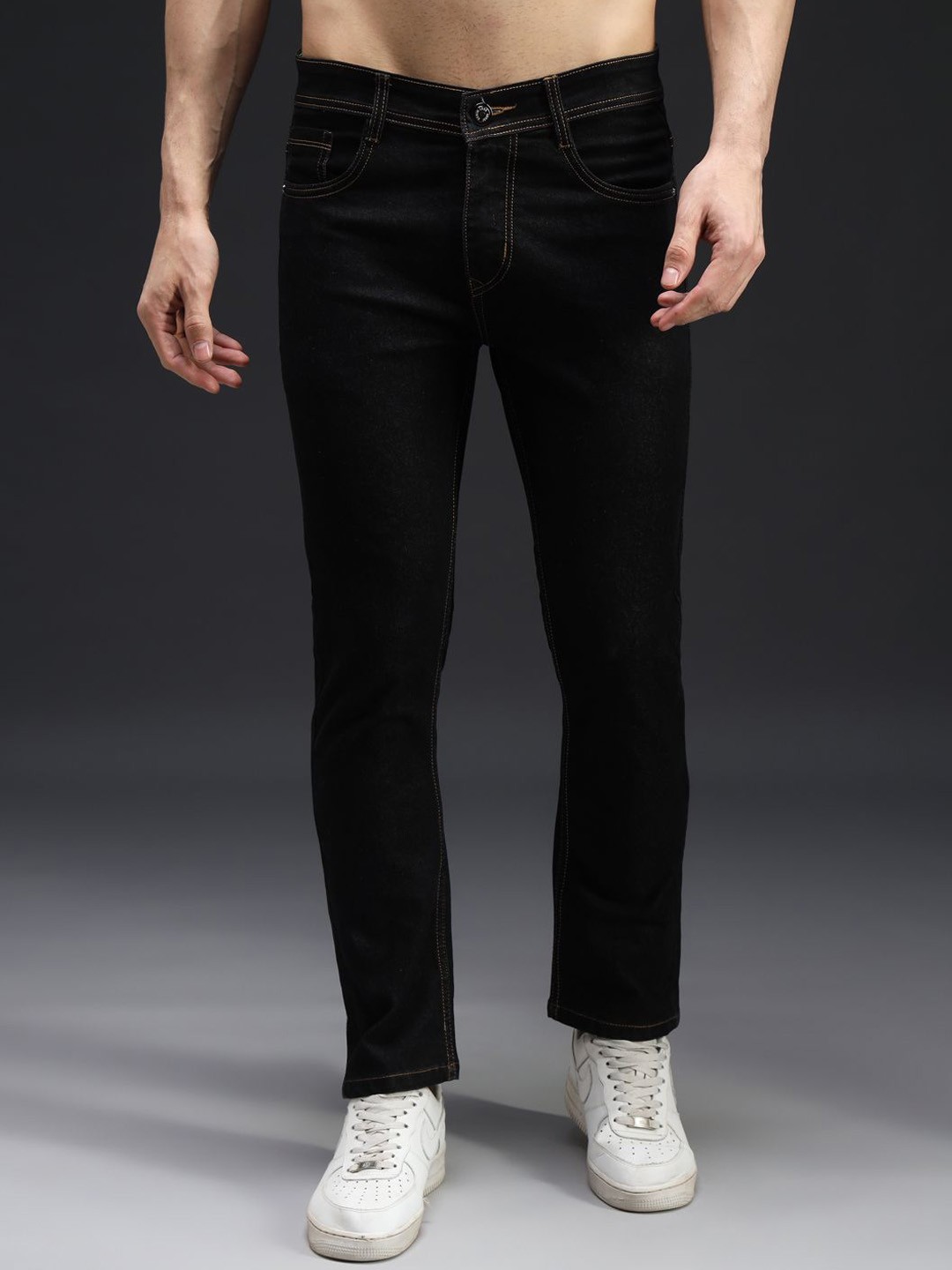 

DENIMLOOK Men Slim Fit Jeans, Black