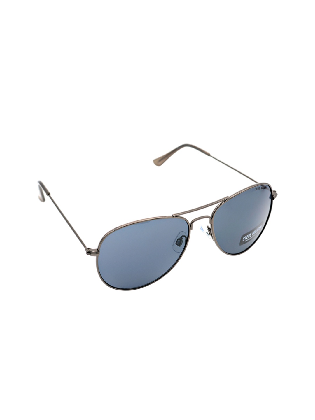

Steve Madden Men Aviator Sunglasses with UV Protected Lens X17120, Grey