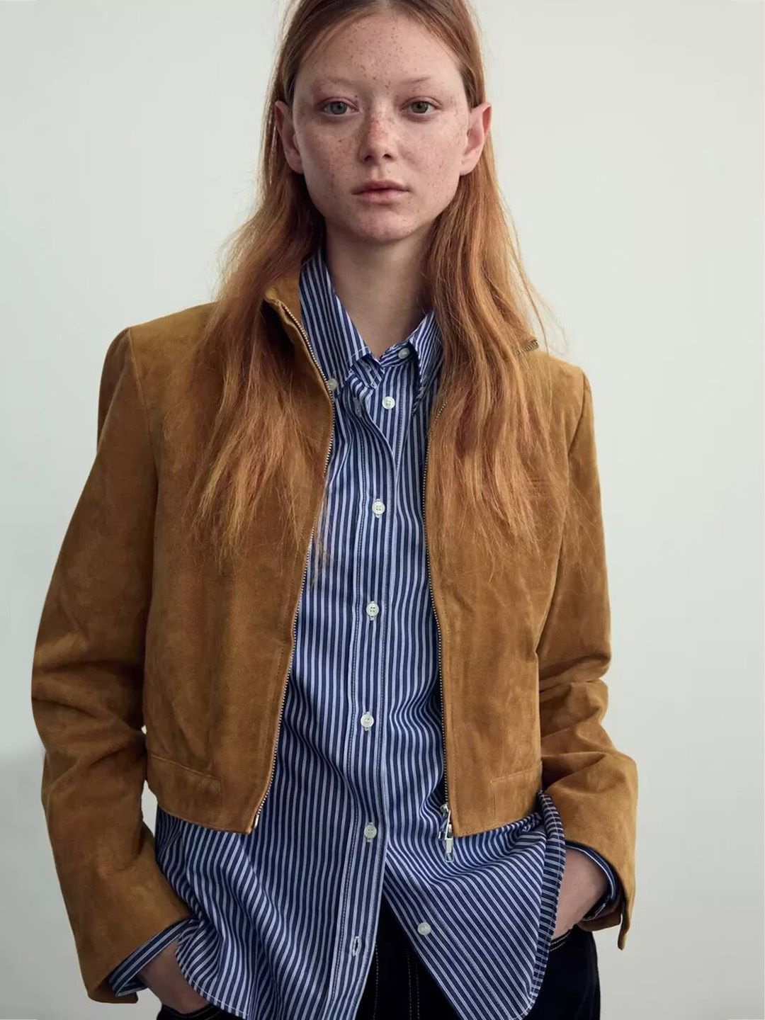 

StyleCast Women Open Front Jacket, Brown