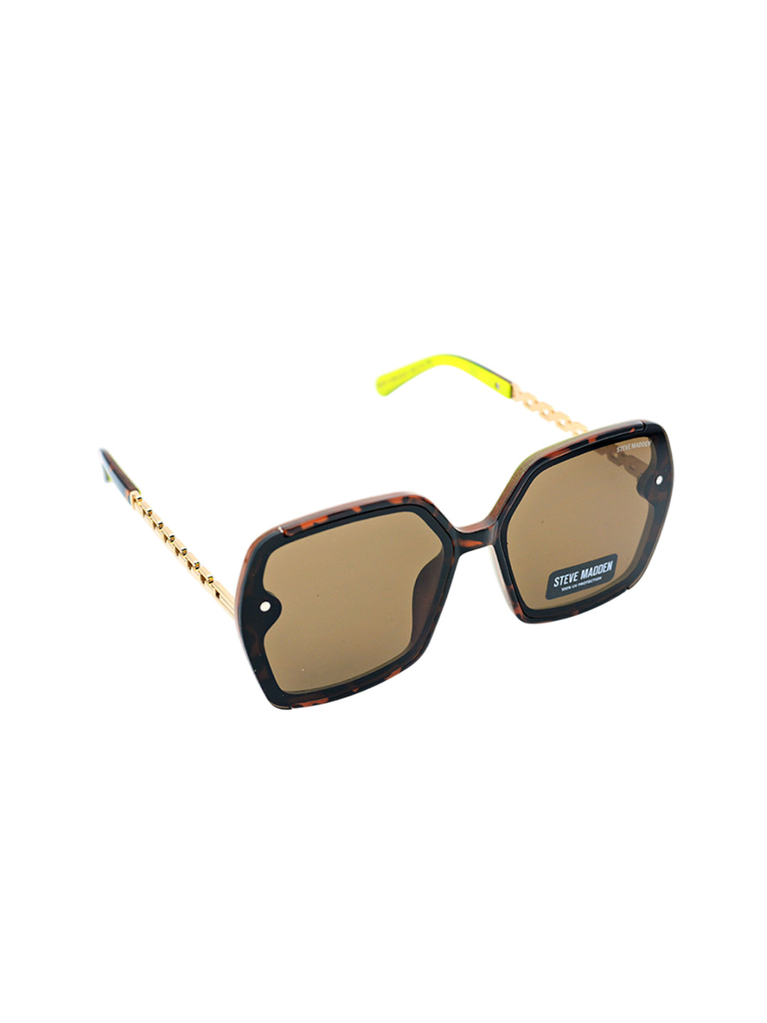

Steve Madden Women Oversized Sunglasses with UV Protected Lens X17014, Brown