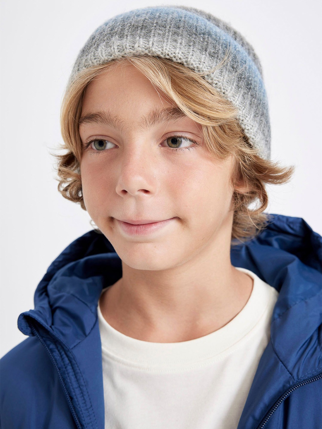 

DeFacto Boys Printed Beanie, Blue