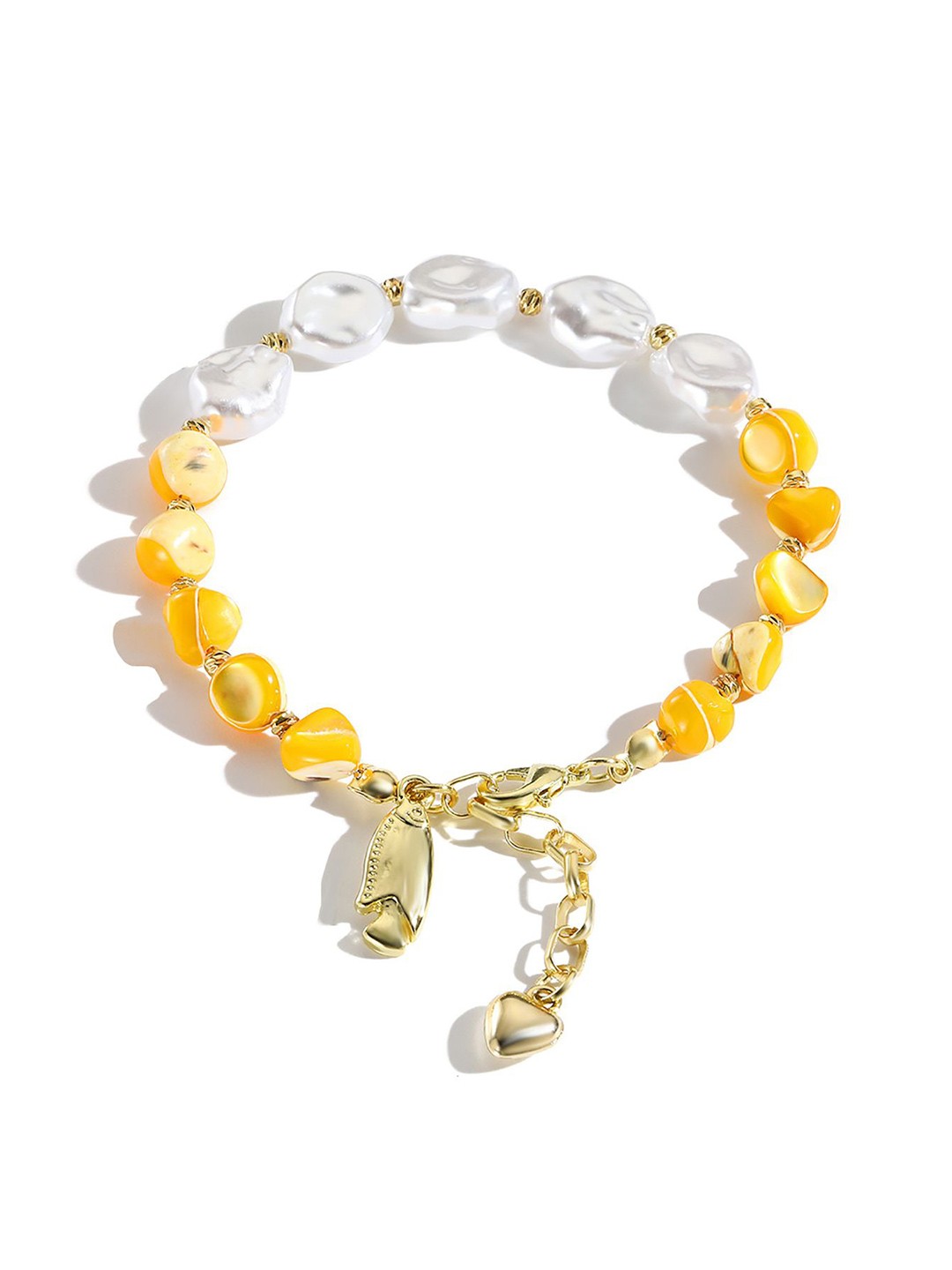 

StyleCast x Revolte Women Handcrafted Gold-Plated Charm Bracelet