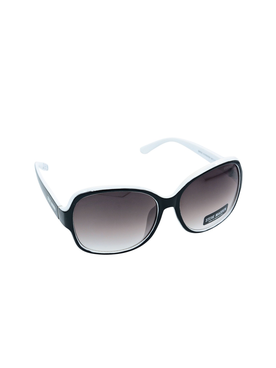 

Steve Madden Women BIRIDE Rectangle Sunglasses with UV Protected Lens X17044, Black