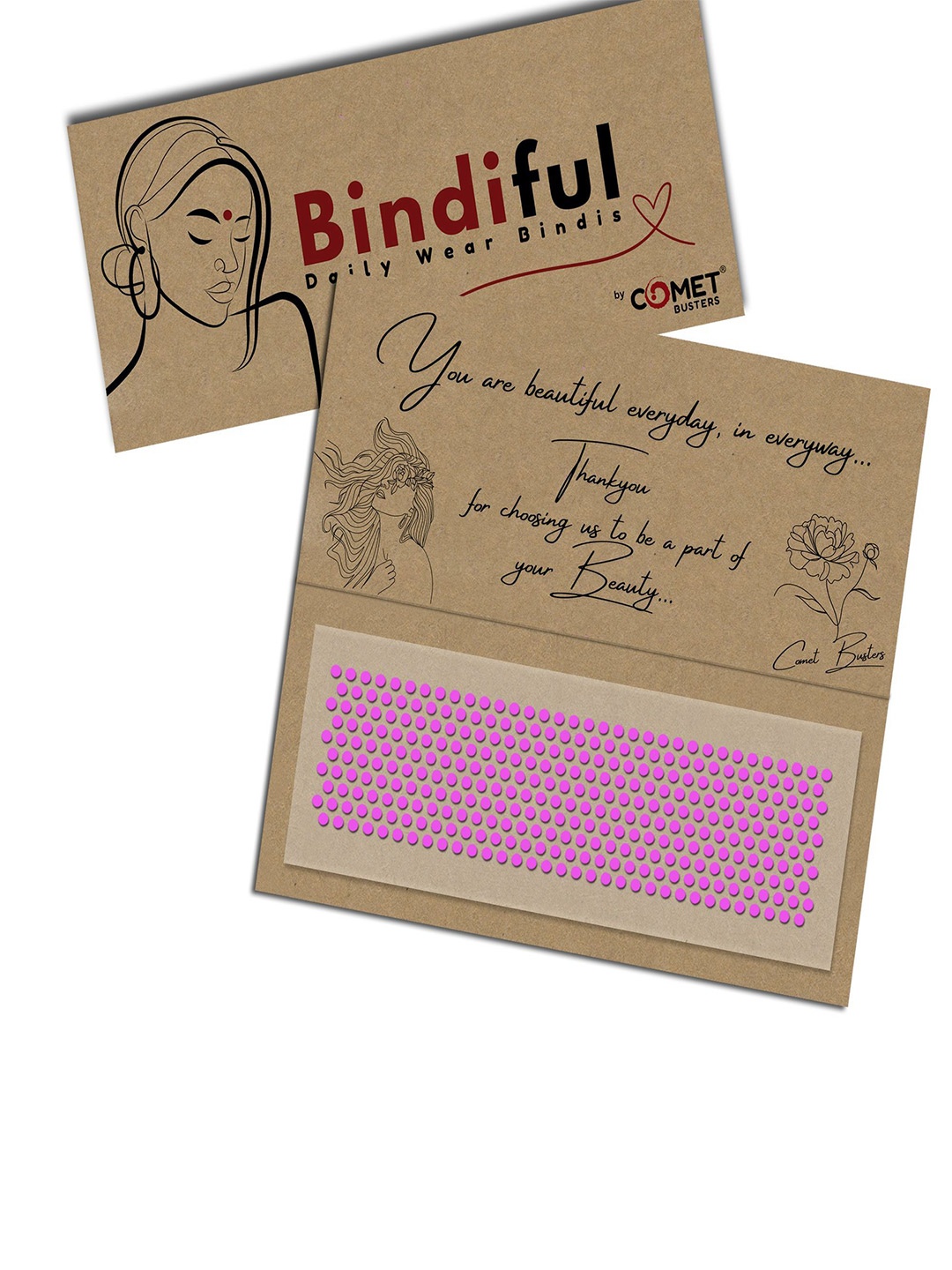 

Comet Busters Bindiful Traditional Bindi - Light Pink