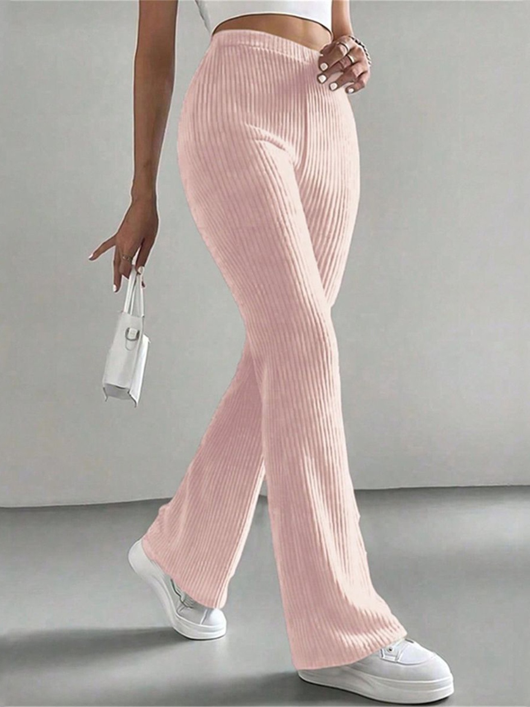 

StyleCast Women Straight Fit Trousers, Pink