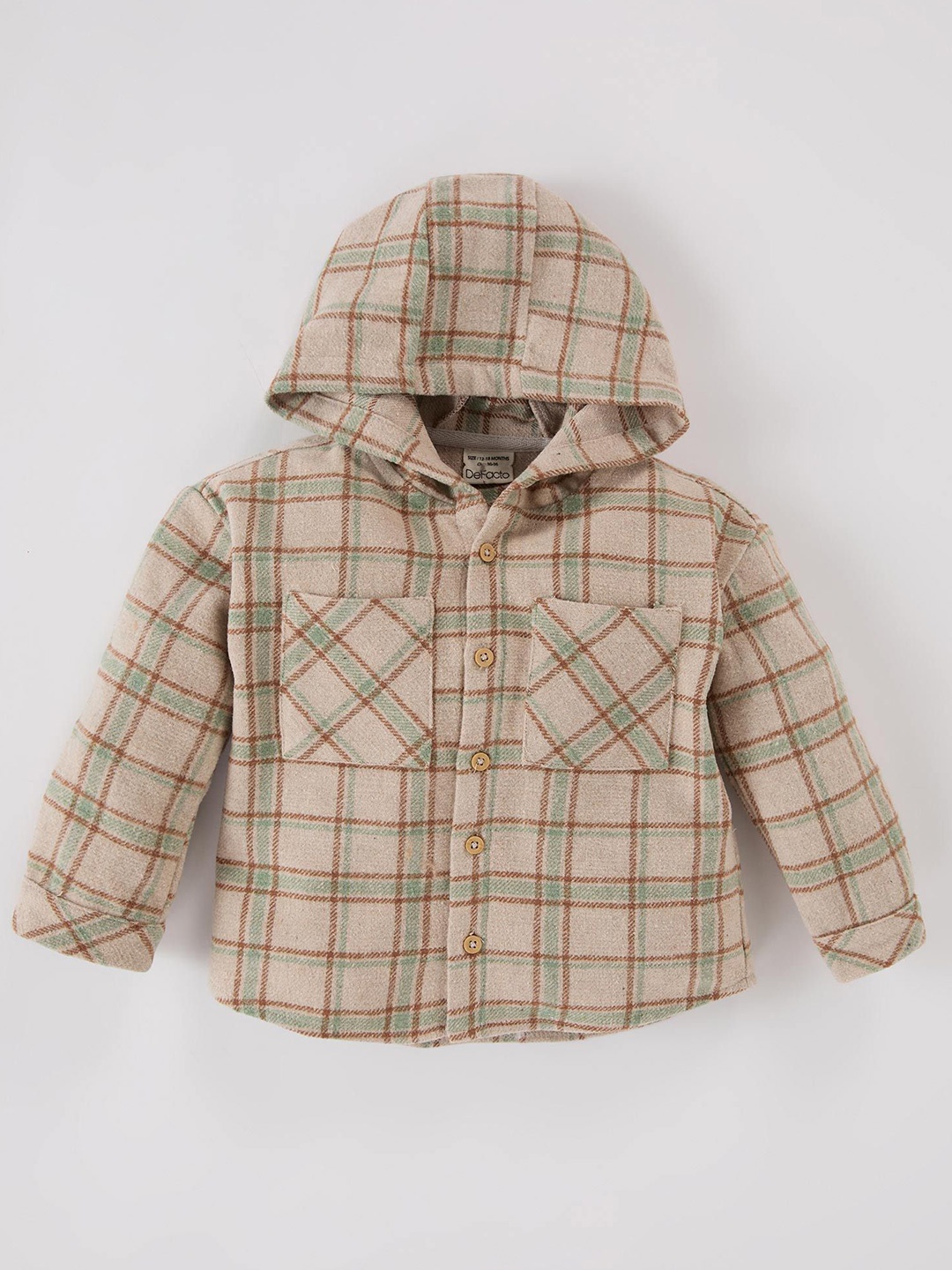 

DeFacto Boys Tartan Checks Opaque Checked Casual Shirt, Na