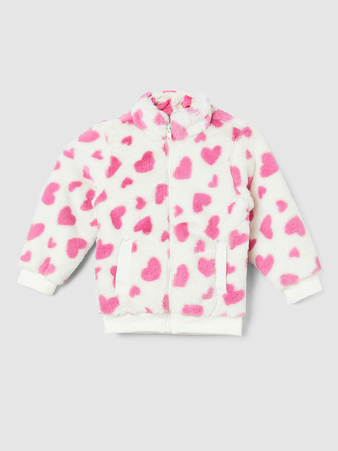 

max Girls Polyester Crop Tailored Jacket, Beige