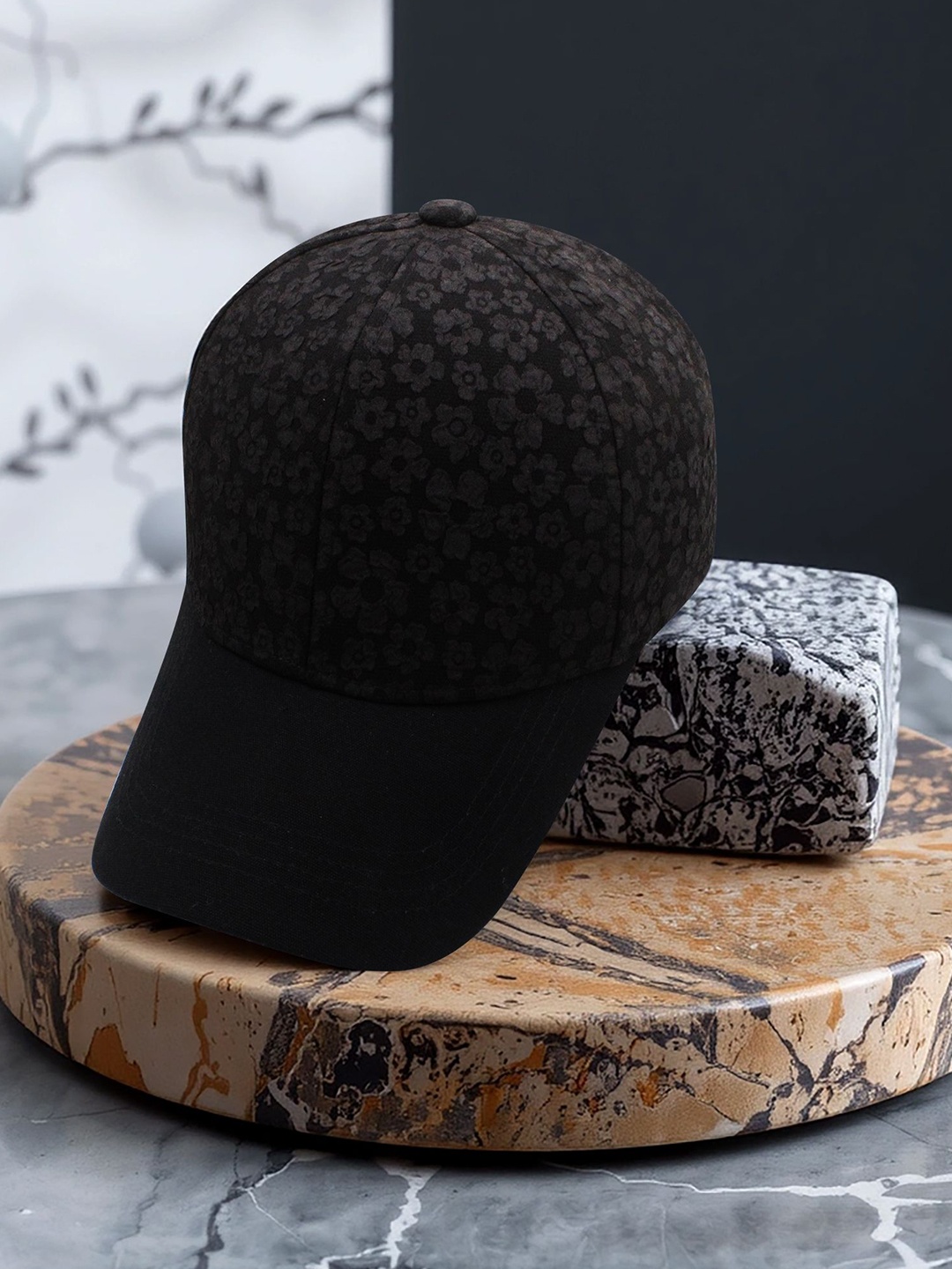 

JENNA Girls Printed Baseball Cap, Black