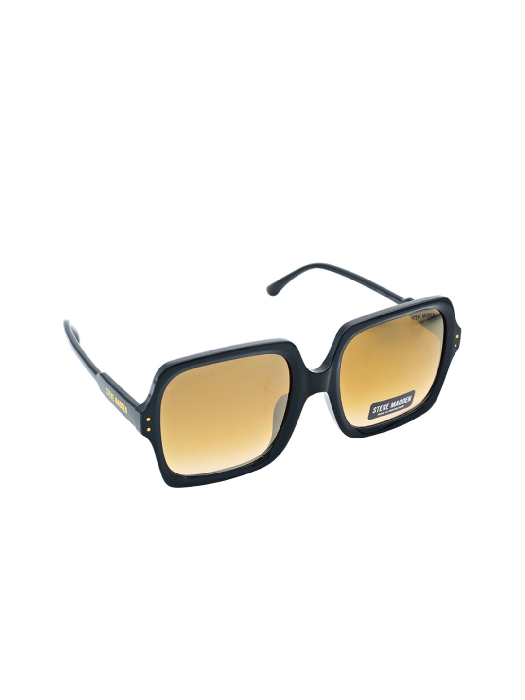 

Steve Madden Women Square Sunglasses with UV Protected Lens X17067, Brown