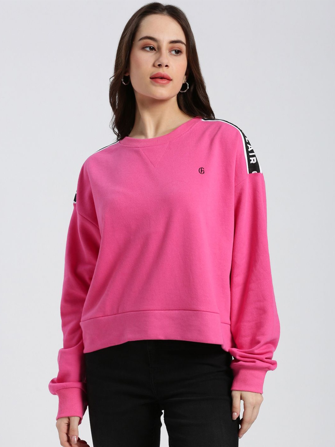 

Grit and Flair Women Sweatshirt, Pink