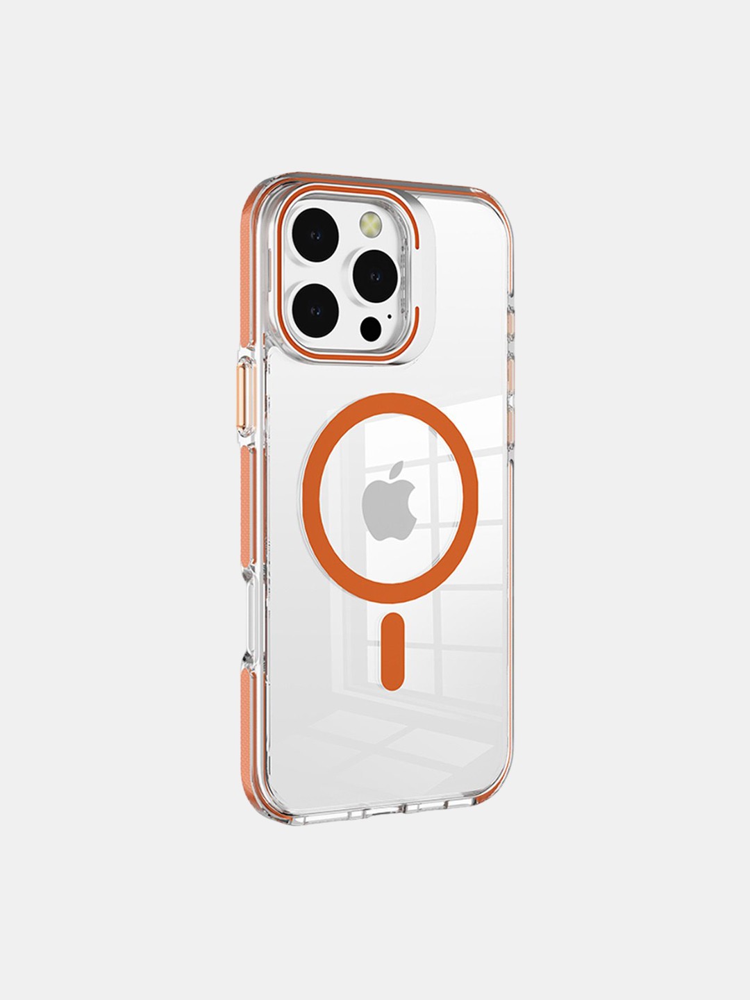 

macmerise Solid Printed iPhone 16 Pro Bumper Case Mobile Accessories, Orange