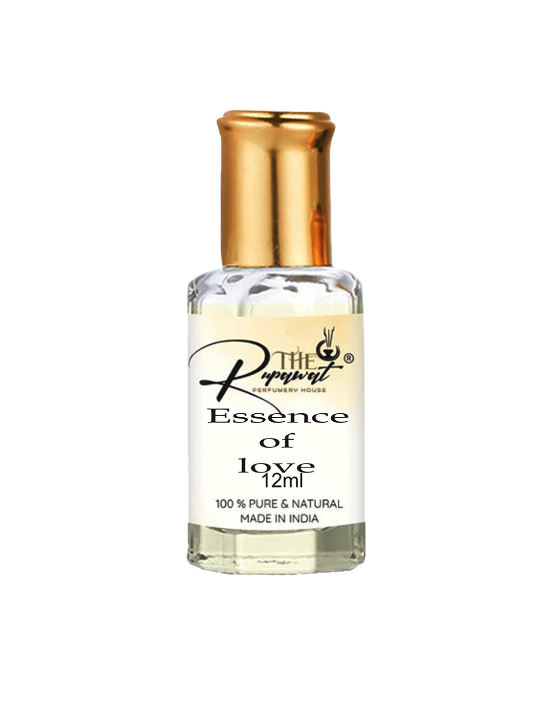 

THE RUPAWAT Perfumery House Essence of Love 100% Natural Alcohol-Free Attar - 12 ml, Transparent