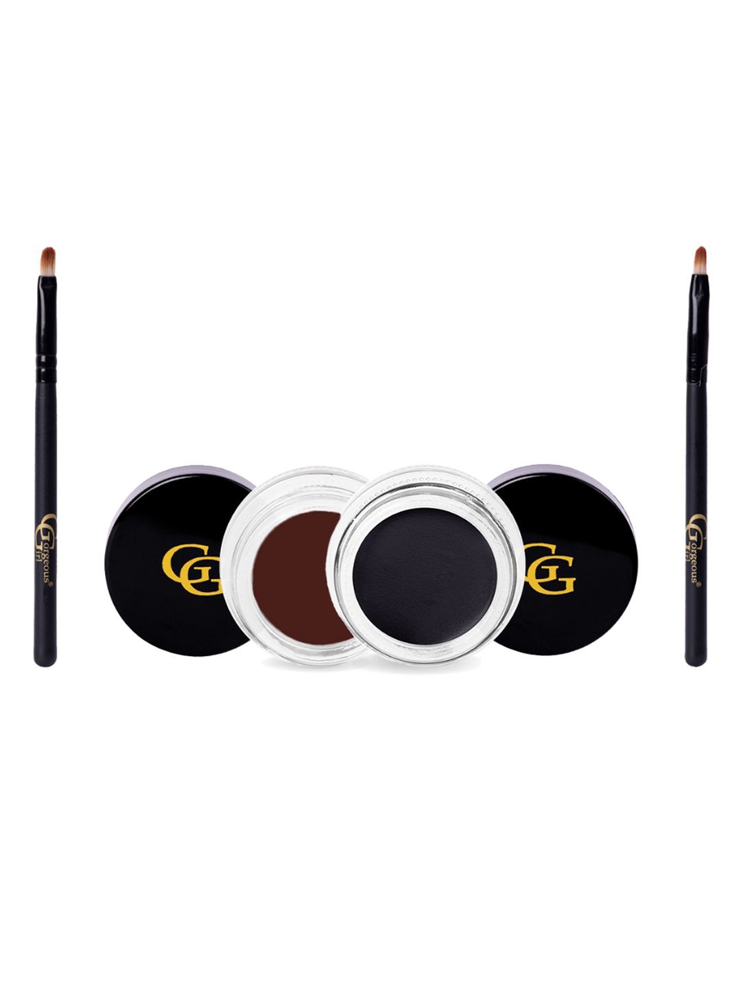 

Gorgeous Gir Set of 2 Waterproof Gel Eyeliner With Brush-10 g Each- Black & Brown