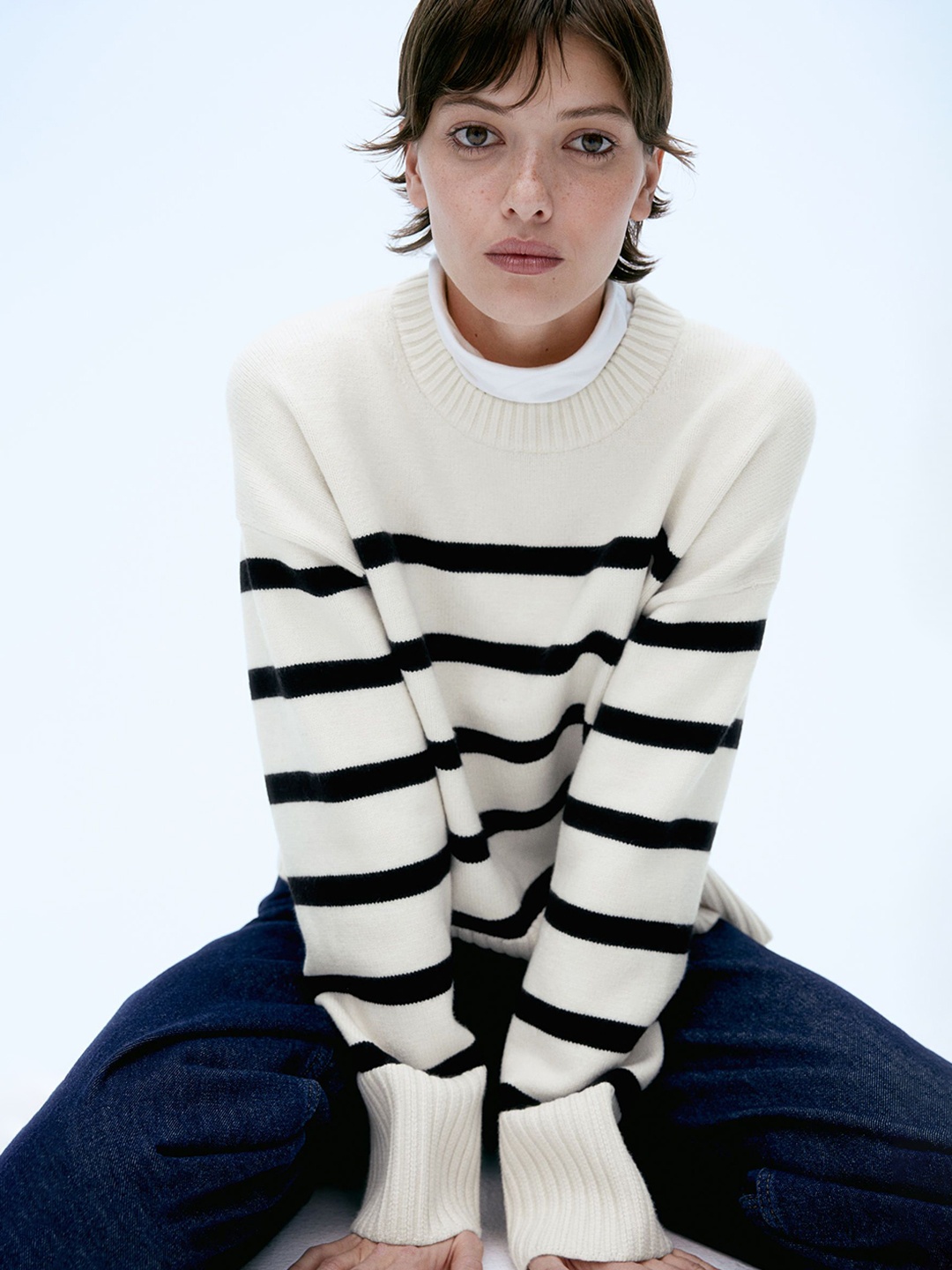 

H&M Fine-Knit Jumper, White