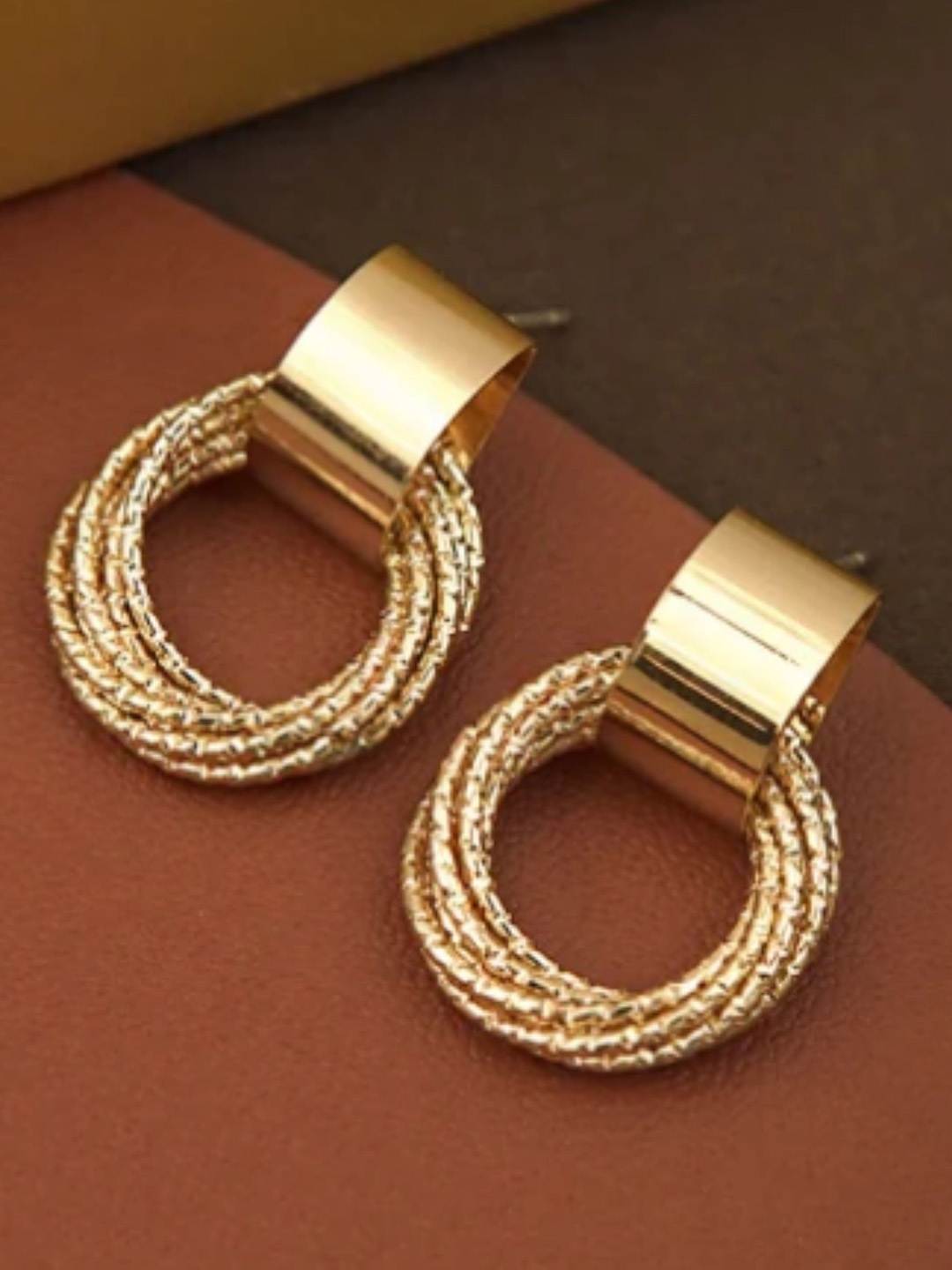 

SUBHAGALANKAR Geometric Drop Earrings, Gold