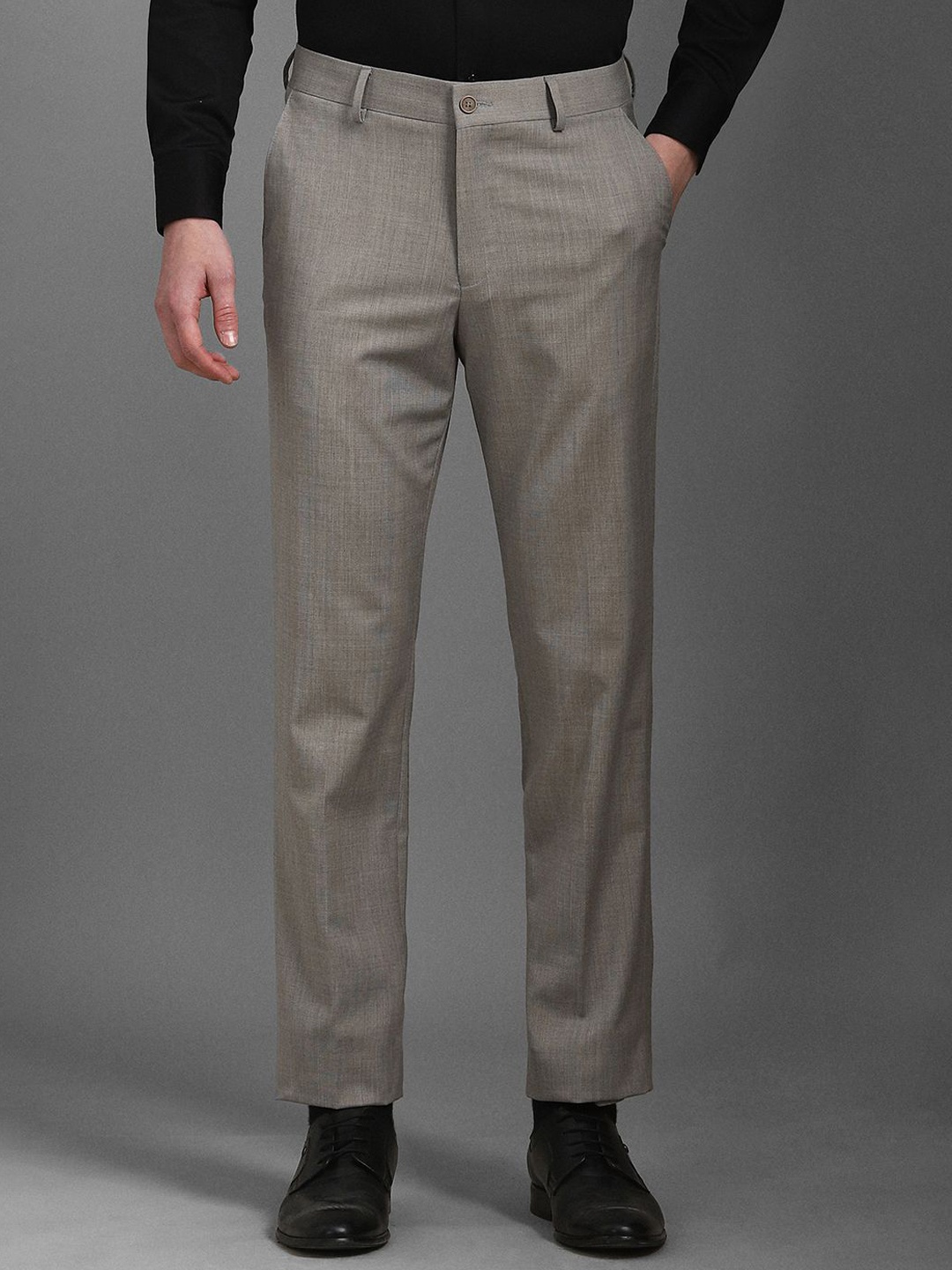 

Louis Philippe Men Slim Fit Trousers, Grey