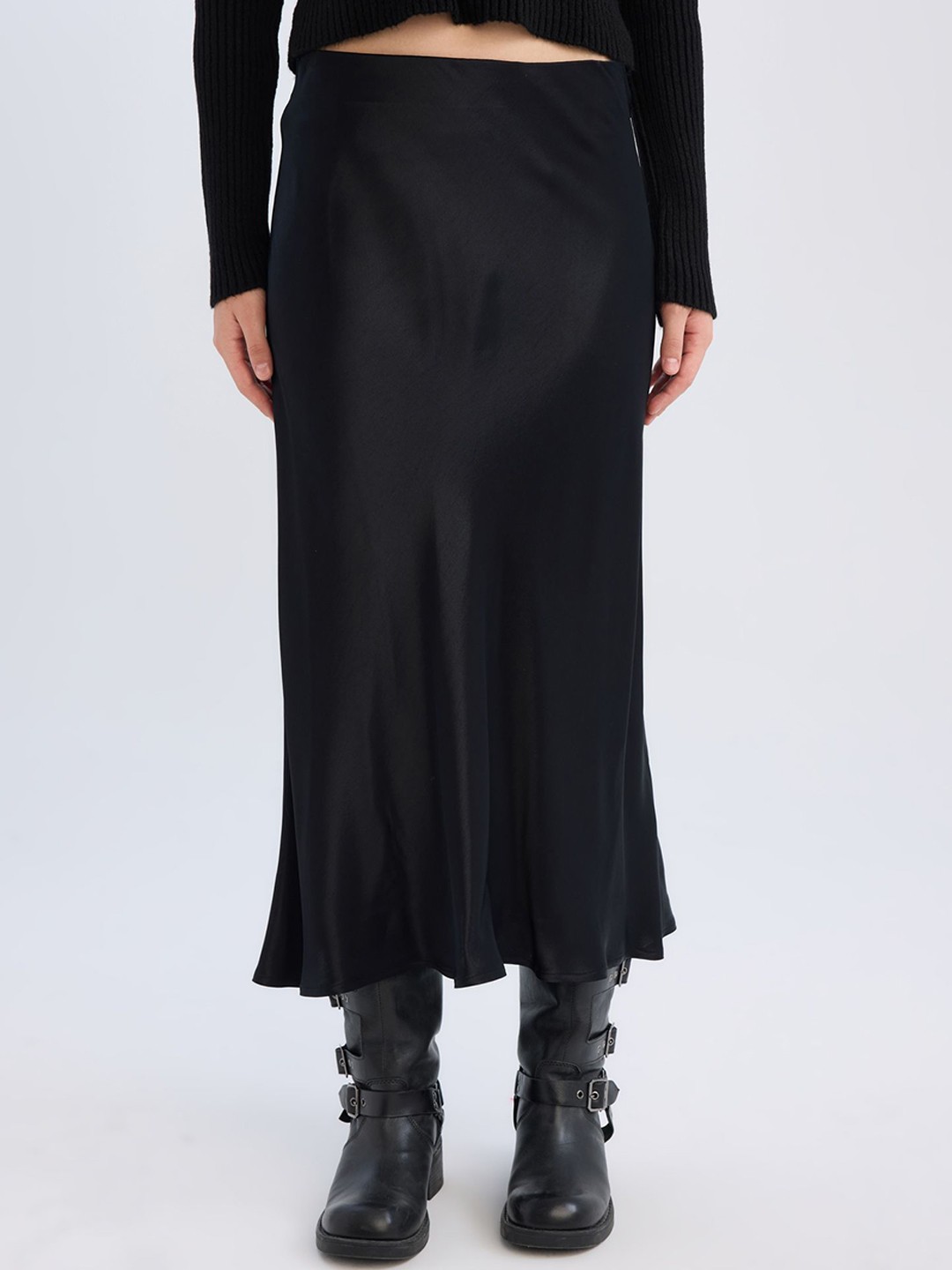 

DeFacto A-Line Midi Skirt, Na
