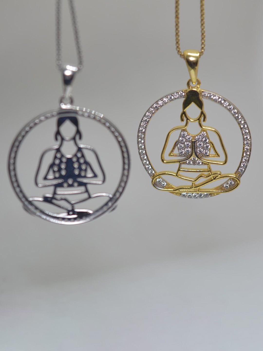 

Luxevogue Gold-Plated Circular Pendants