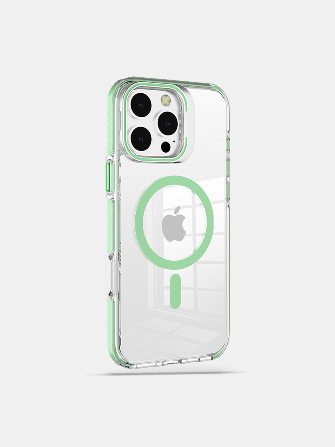 

macmerise Solid Printed iPhone 16 Pro Bumper Case Mobile Accessories, Green