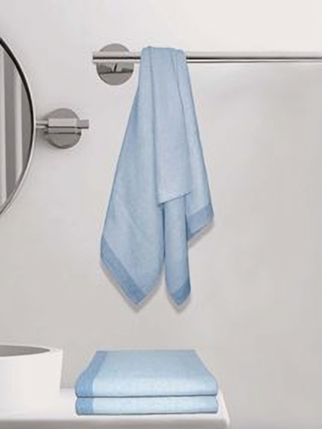 

Aura Blue & Navy Blue 3 Cotton 210 GSM Bath Towel