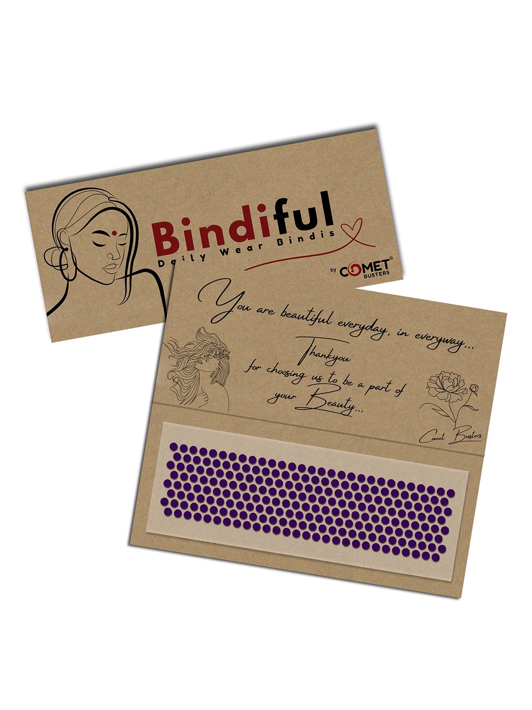 

Comet Busters Bindiful Traditional Bindi - Purple