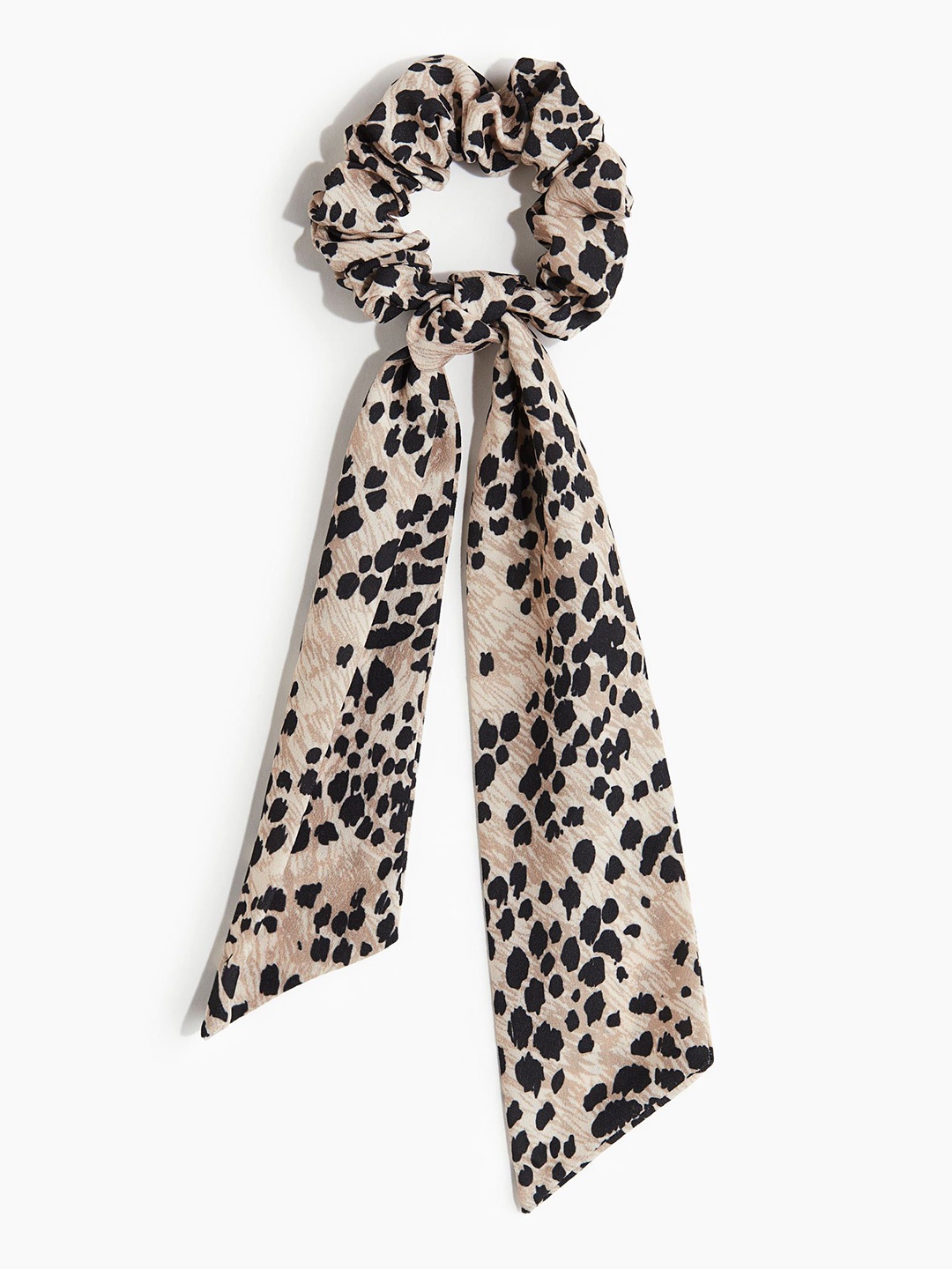 

H&M Scarf-Detail Scrunchie, Beige