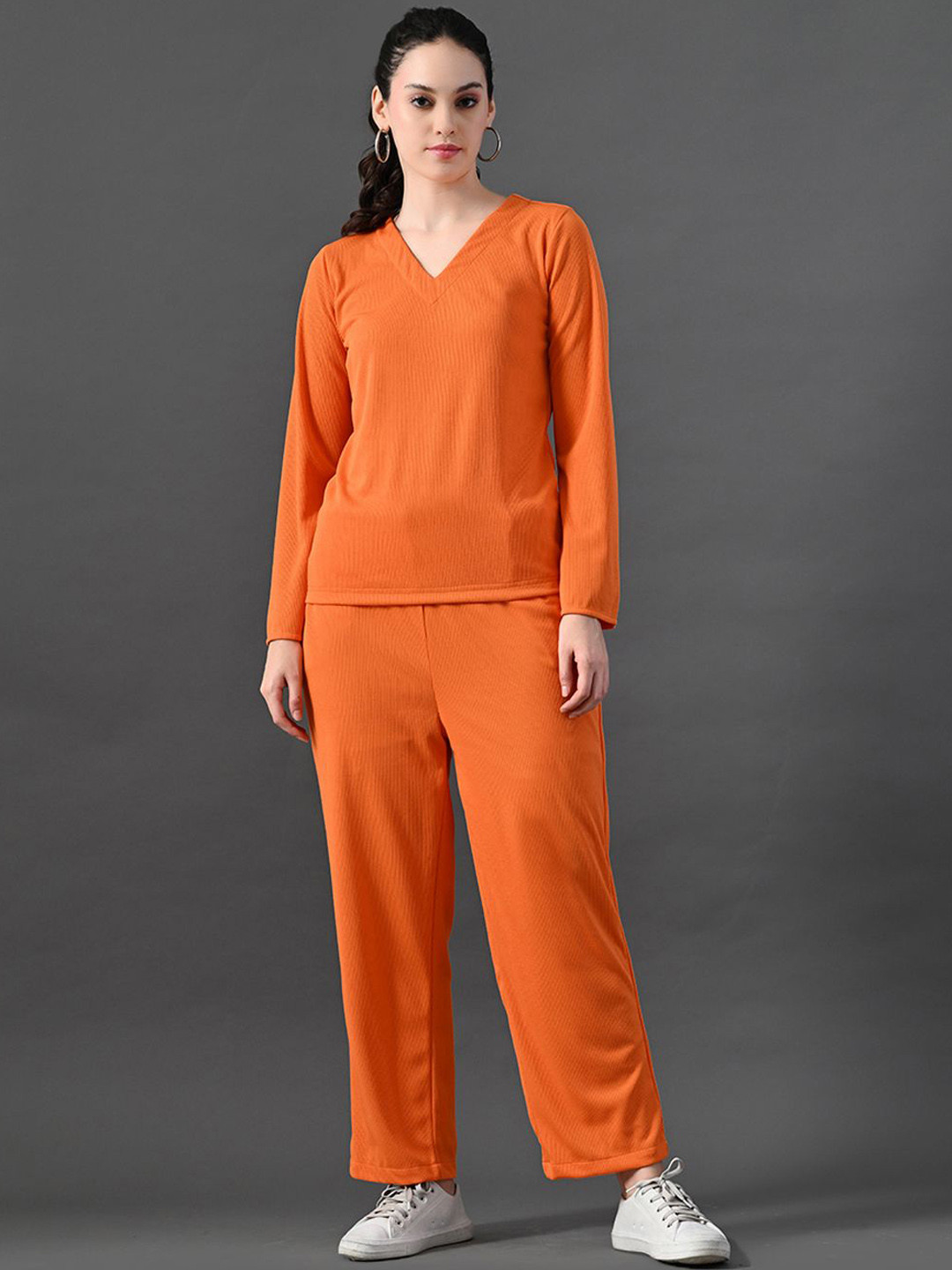 

The Roadster Lifestyle Co Top With Trousers Co-Ords, Orange
