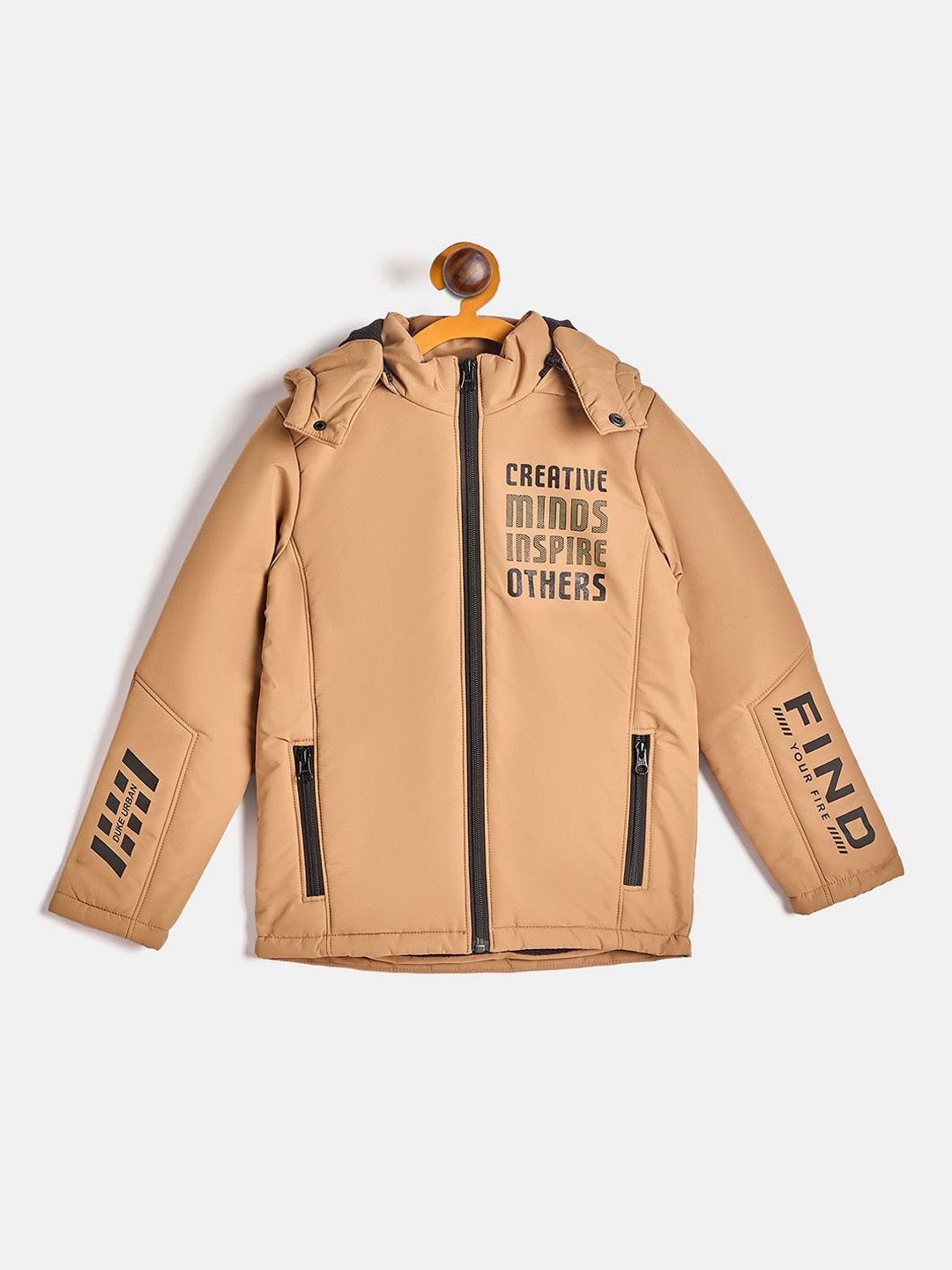 

Duke Boys Bomber with Patchwork Jacket, Beige