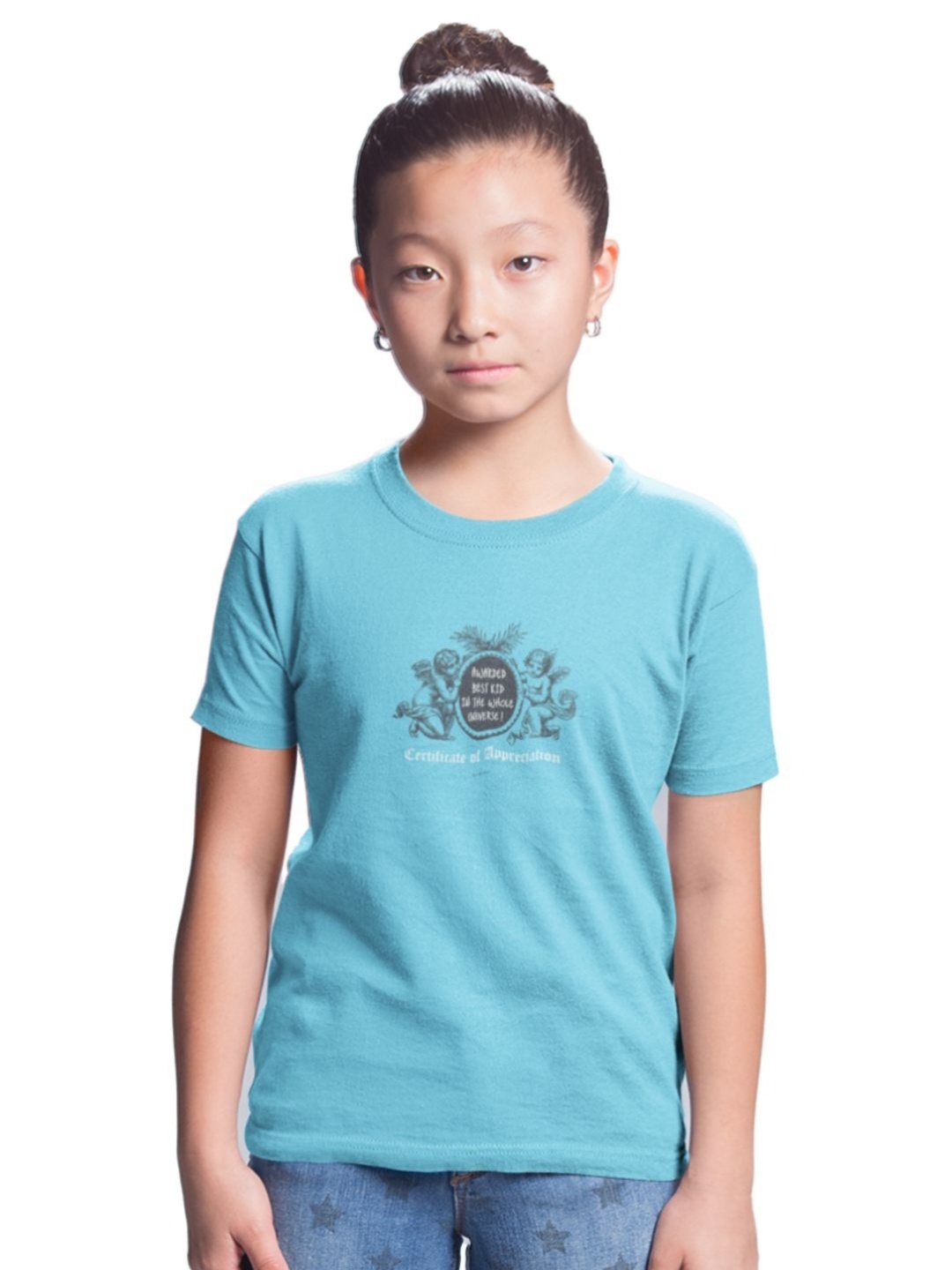 

Tantra Kids Biker Printed Extended Sleeves T-shirt, Turquoise blue
