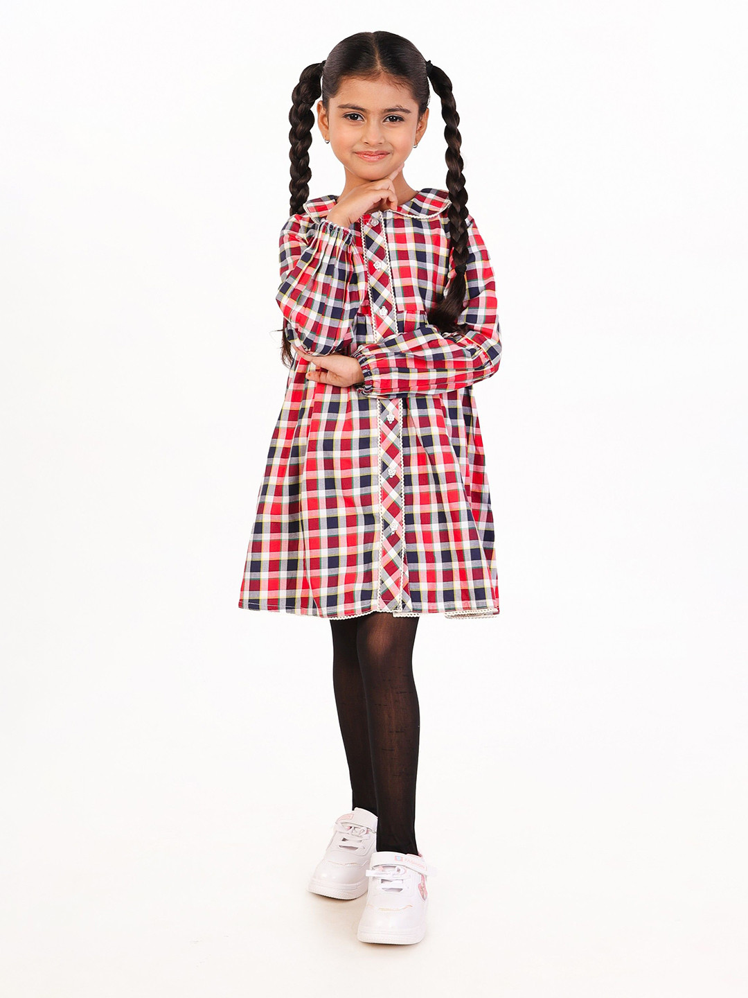 

Nature Nook Kids Girls Printed Top with Leggings, Red