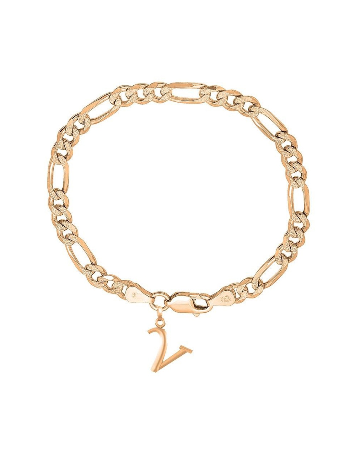 

AKSHAT SAPPHIRE Men Sterling Silver Link Bracelet, Gold