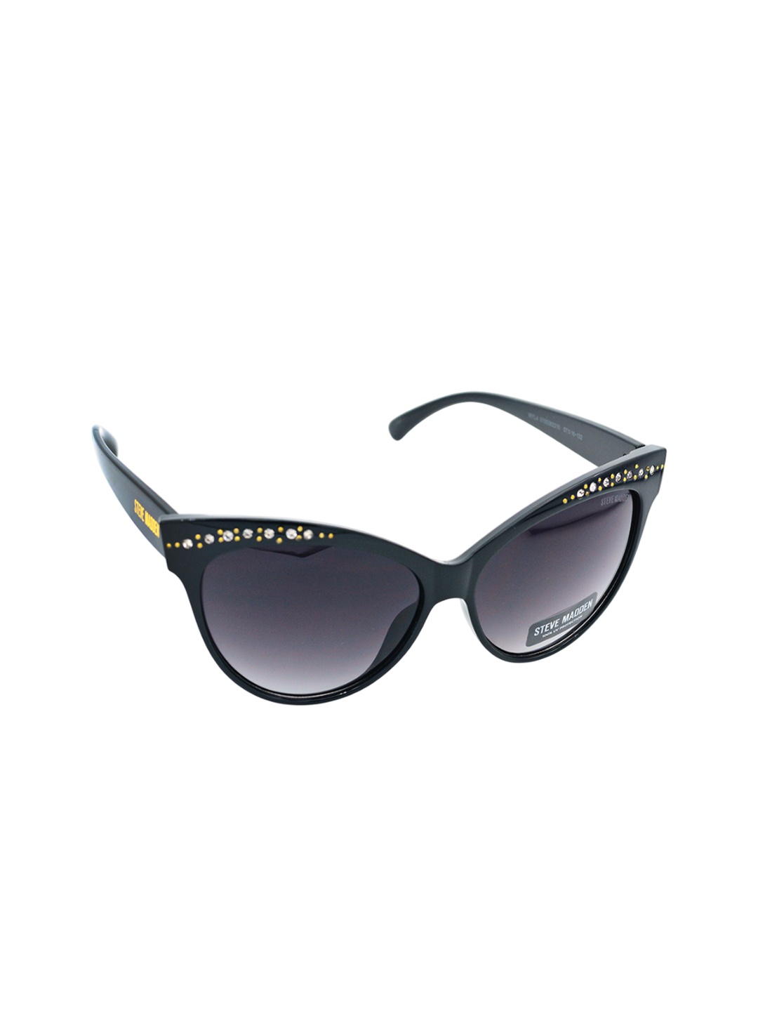 

Steve Madden Women Cateye Sunglasses with UV Protected Lens X17057, Black