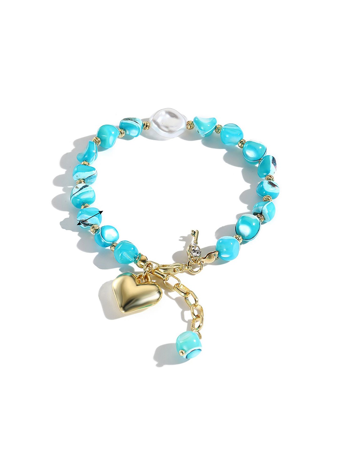 

StyleCast x Revolte Women Handcrafted Gold-Plated Charm Bracelet