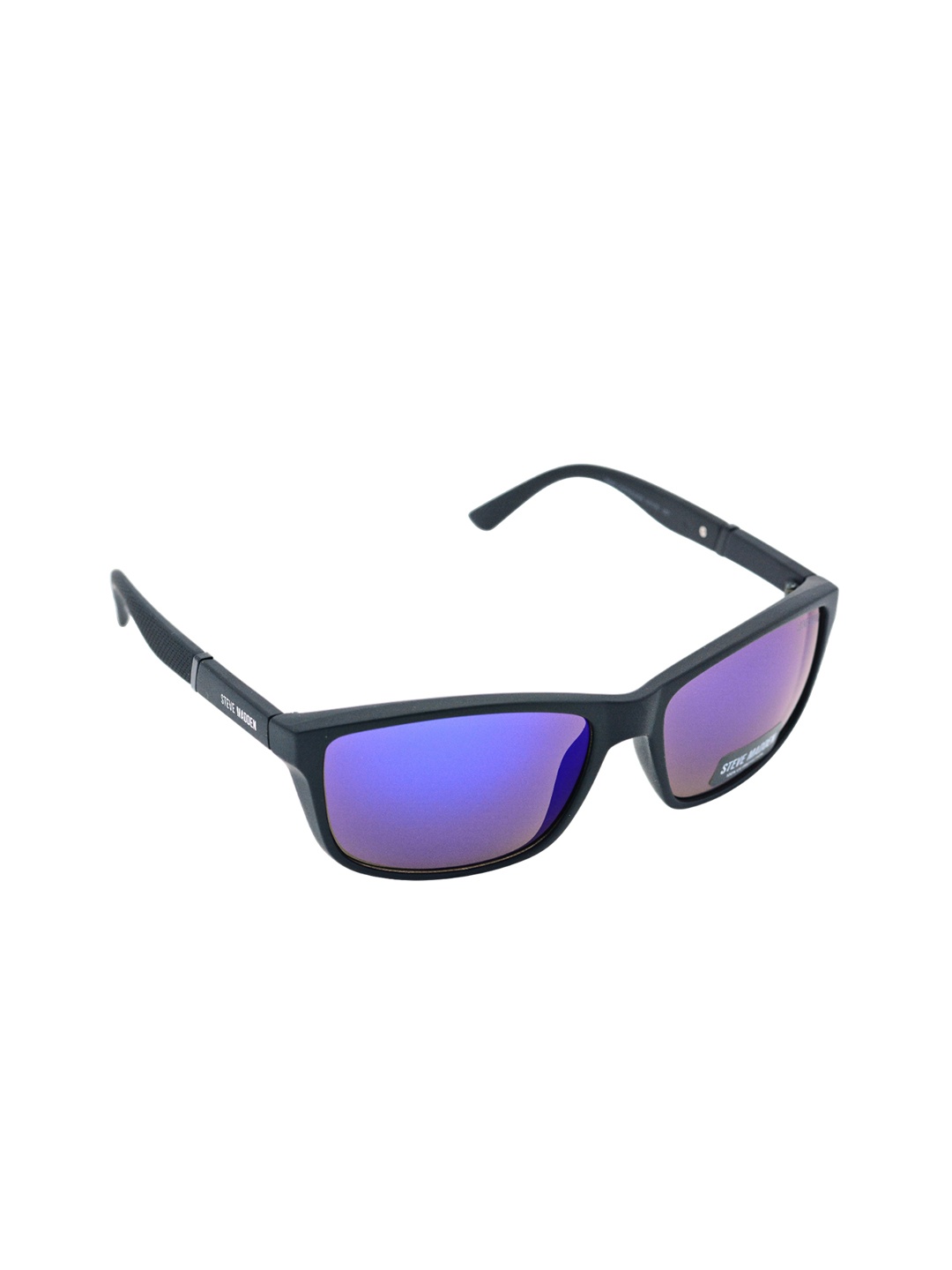 

Steve Madden Men Square Sunglasses with UV Protected Lens X17151-Multi, Blue