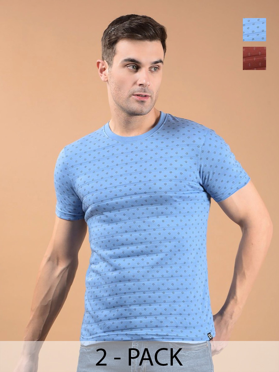 

Dollar Men 2 Printed Pockets T-shirt, Multi