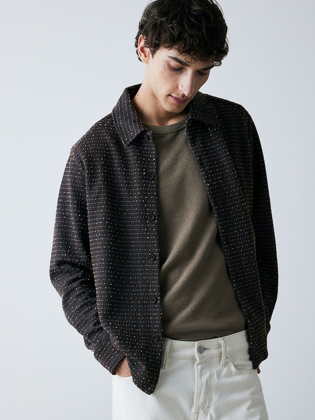 

H&M Regular Fit Jersey Shirt, Grey